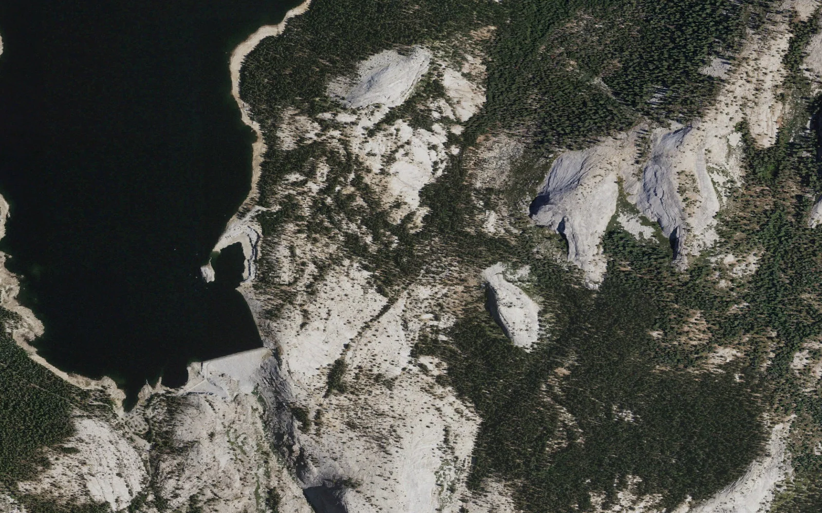 Aerial view centered on Maxson (Courtright) Trailhead