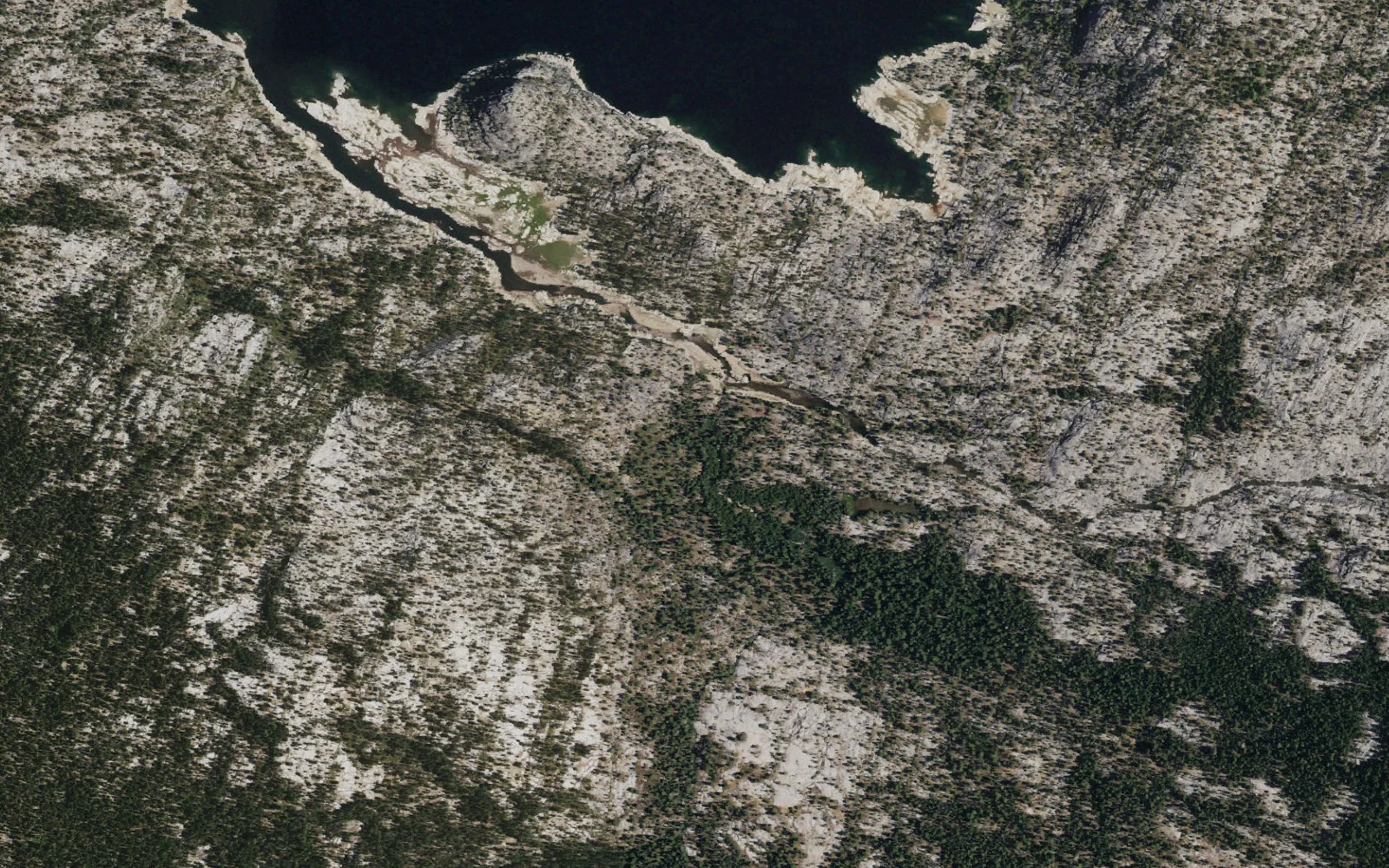 Aerial view centered on Florence Trailhead