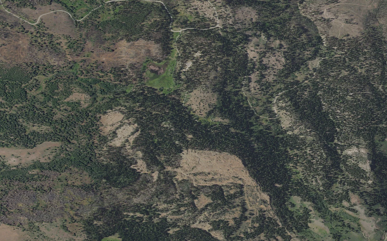 Aerial view centered on Pepperdine Trailhead