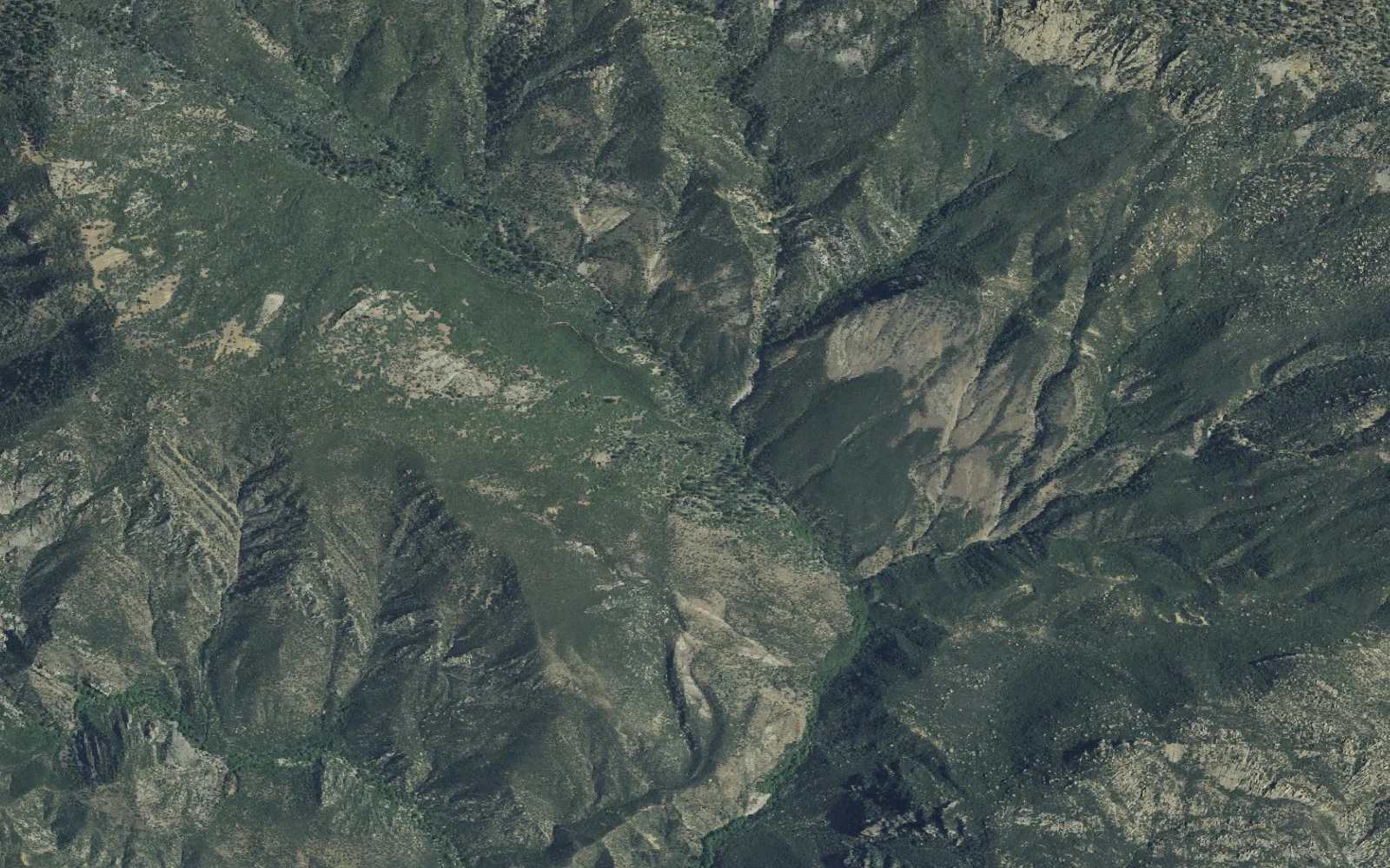Aerial view centered on Bear Trap Camp