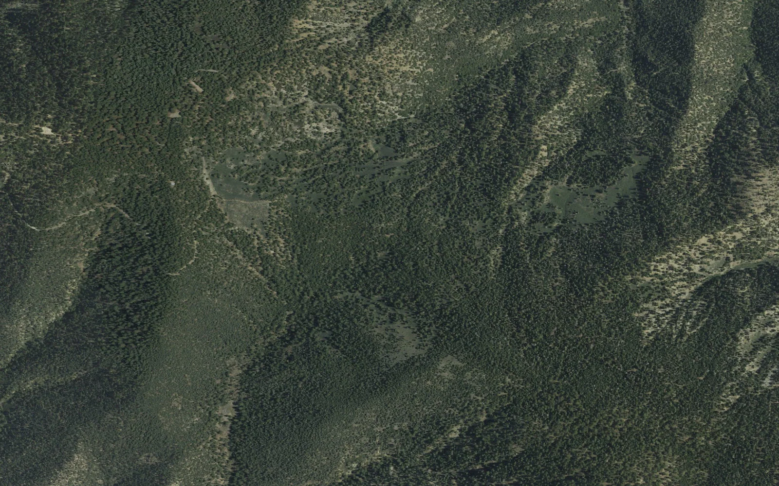 Aerial view centered on Mesa Springs Camp