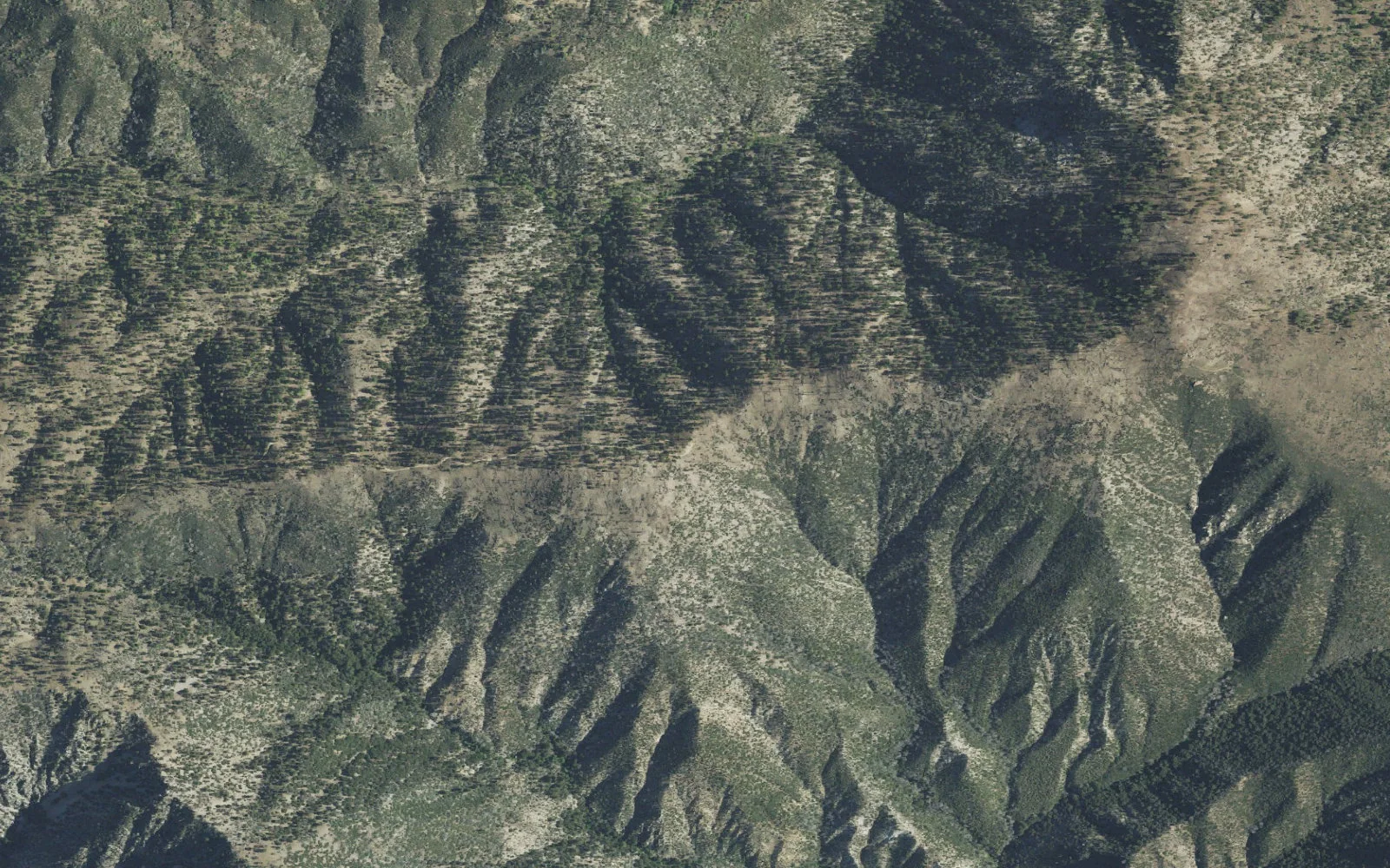 Aerial view centered on Buck Creek West Trailhead