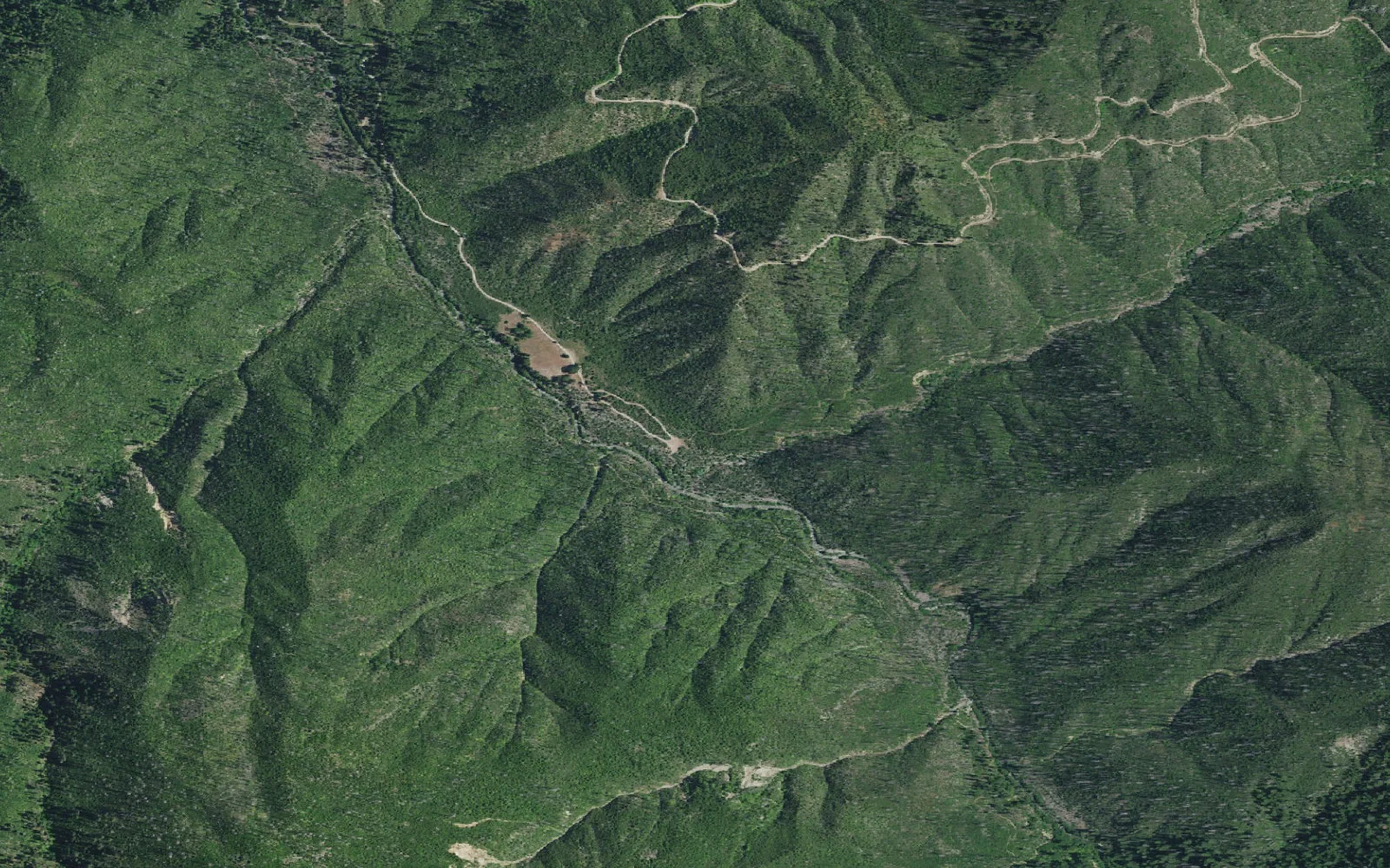 Aerial view centered on Norcross Trailhead