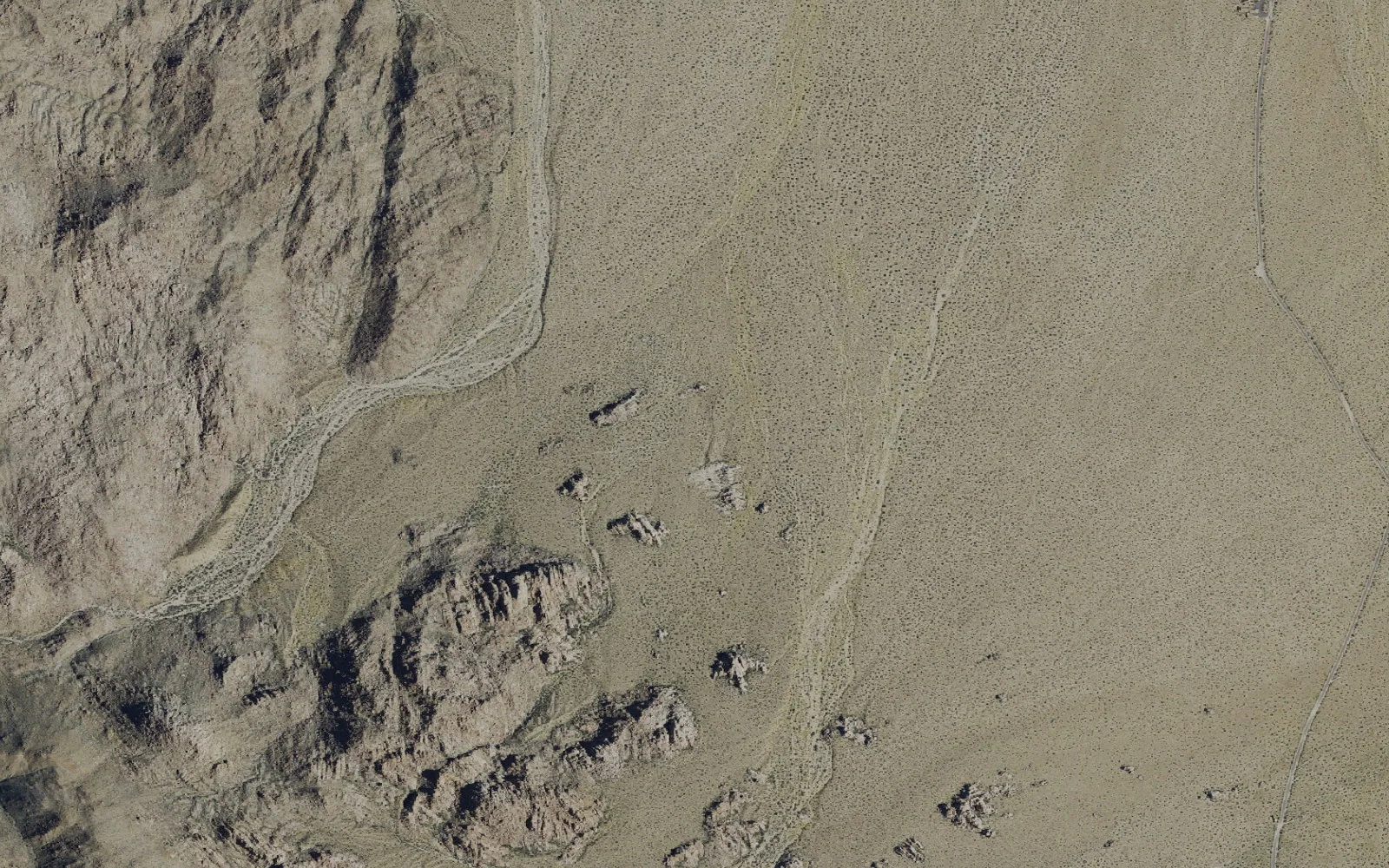 Aerial view centered on Boy Scout Trail Campsite 1 camp area