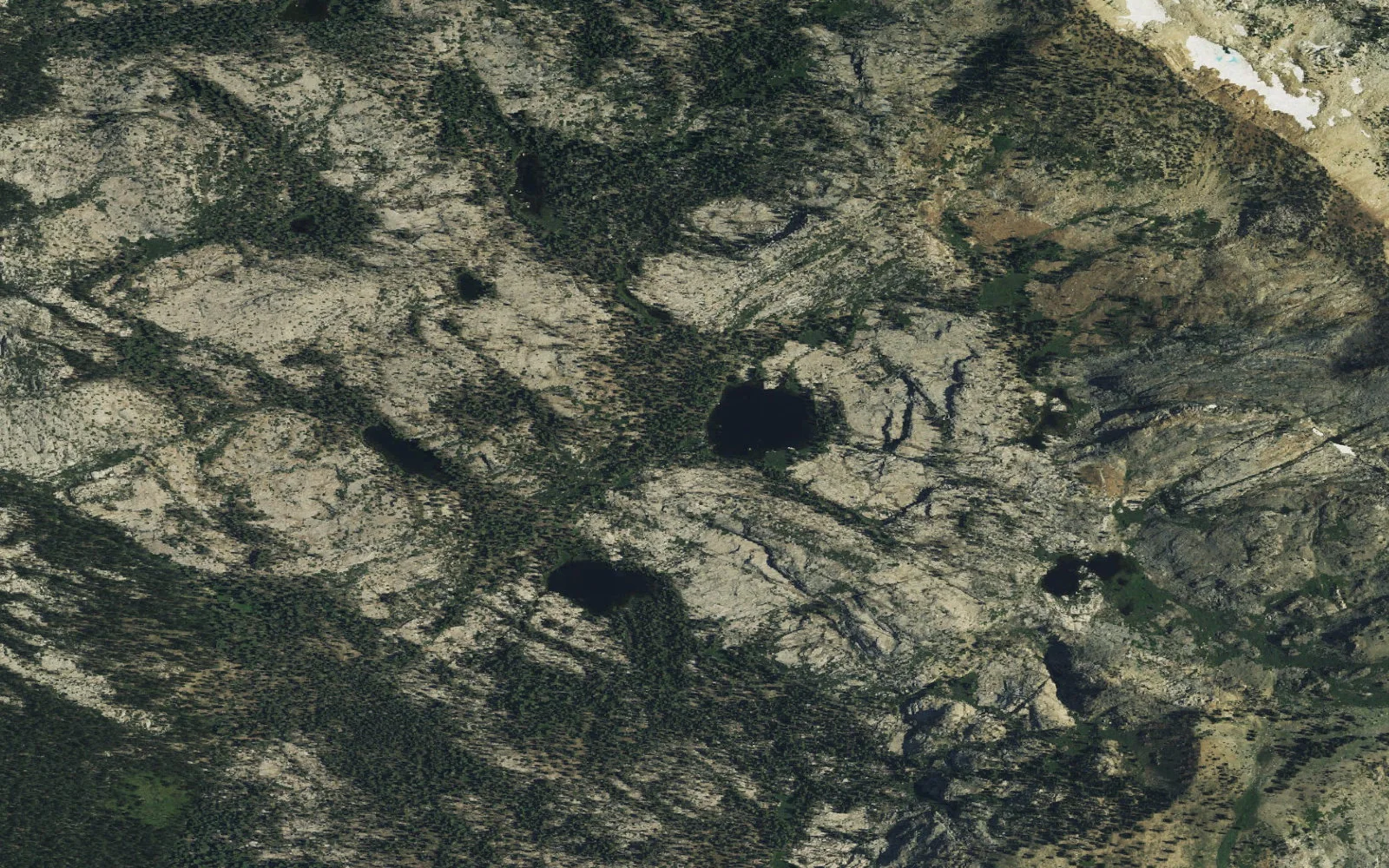 Aerial view centered on Lawrence camp area