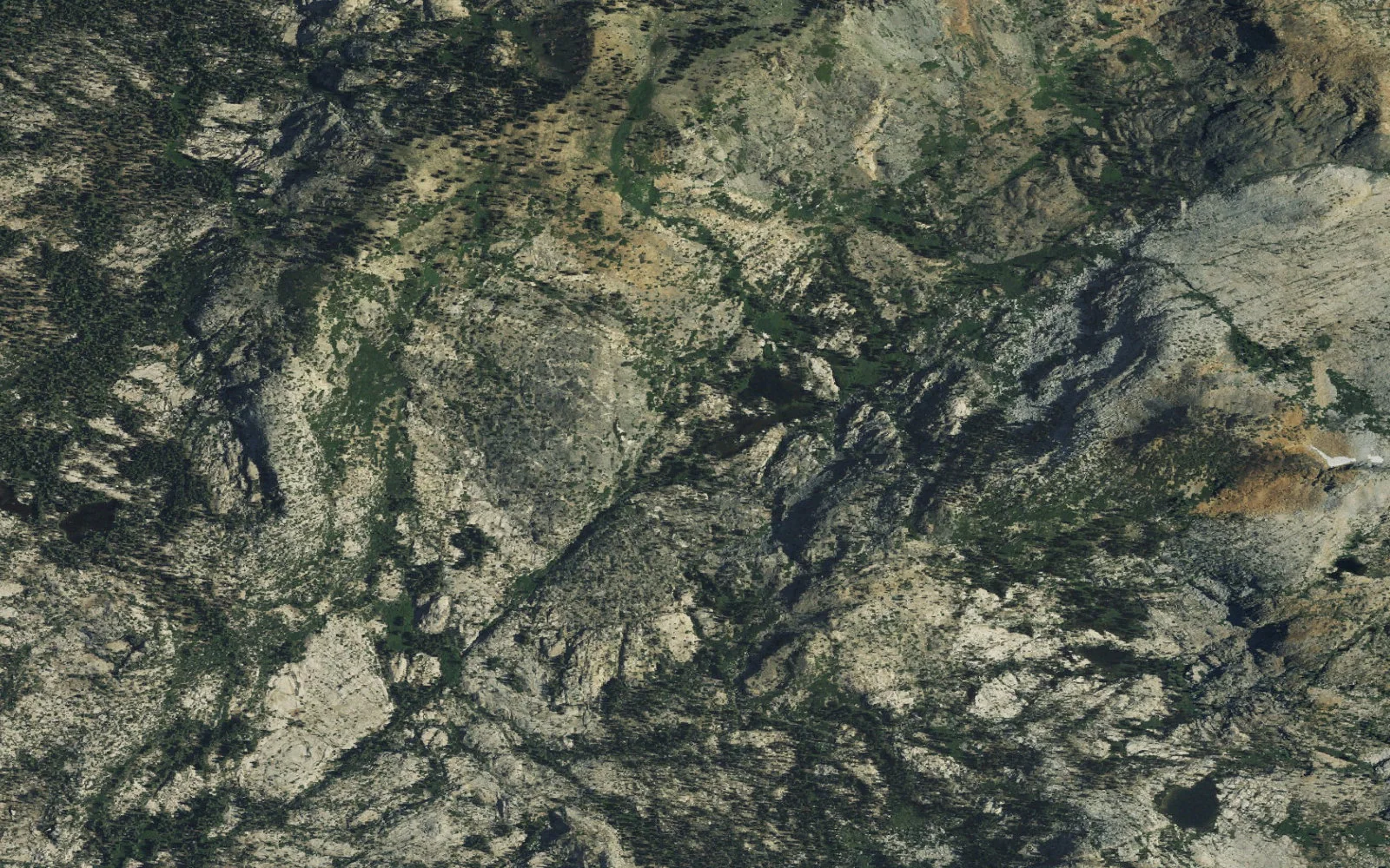 Aerial view centered on Maude camp area
