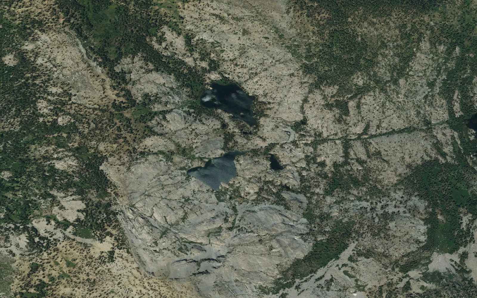 Aerial view centered on Ralston camp area