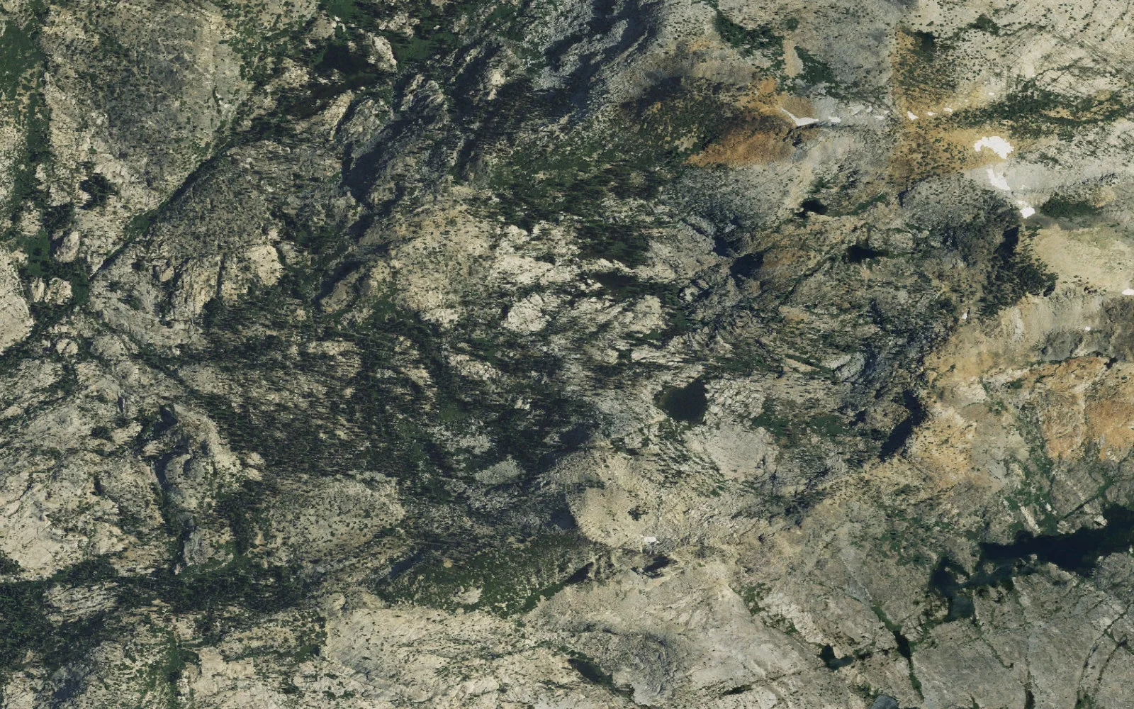 Aerial view centered on Tyler camp area
