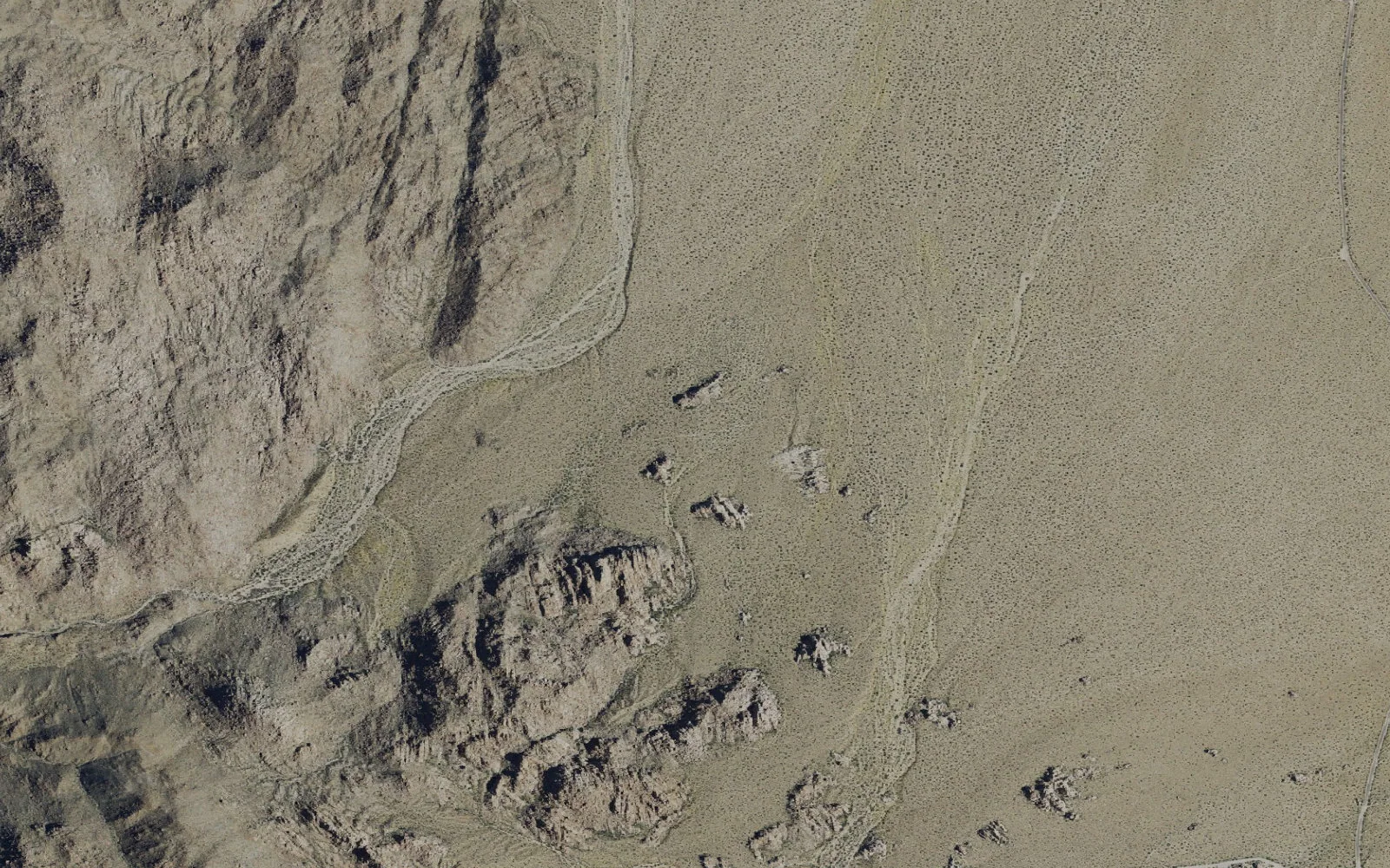 Aerial view centered on Boy Scout Trail Campsite 2 camp area