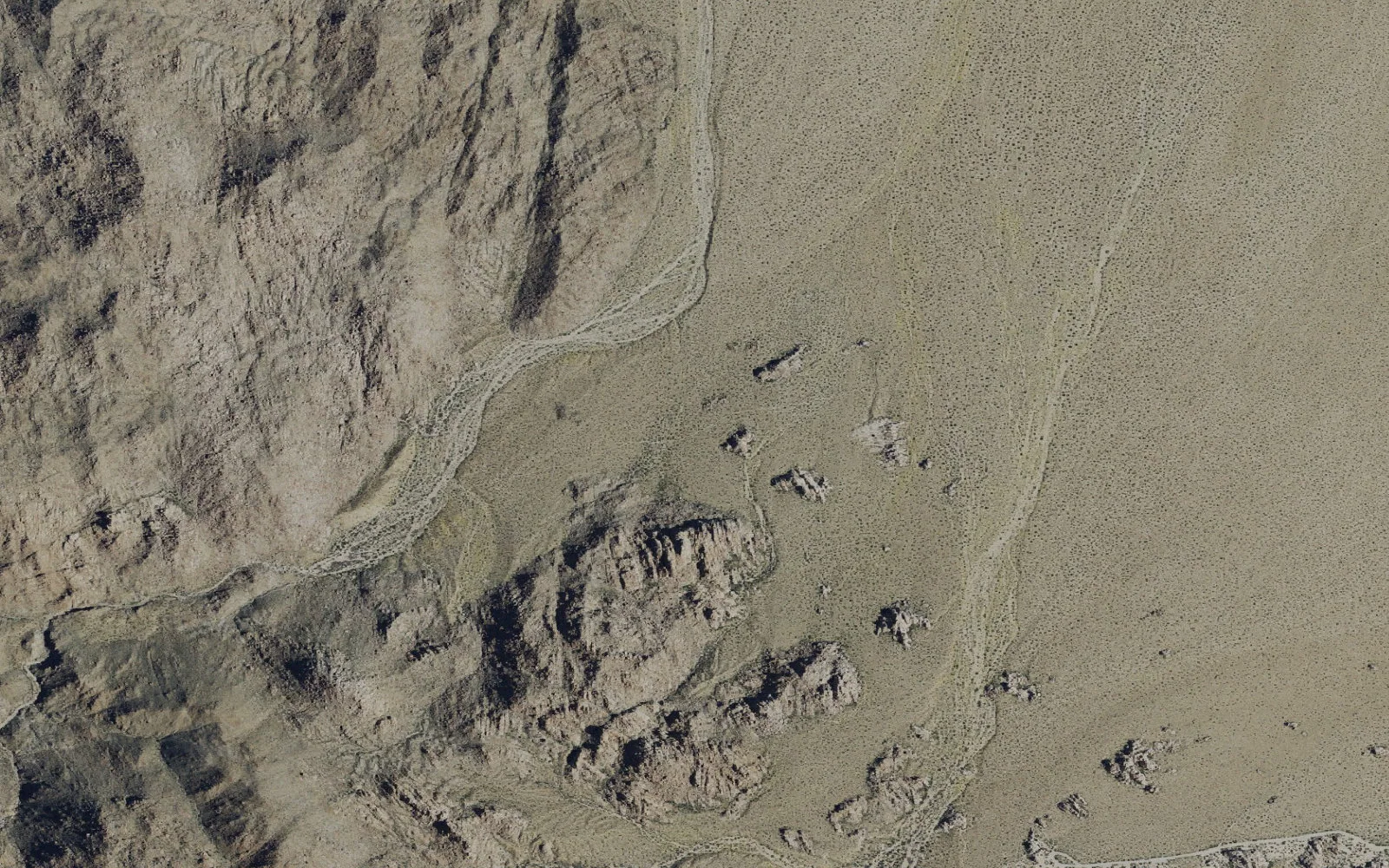 Aerial view centered on Boy Scout Trail Campsite 3 camp area