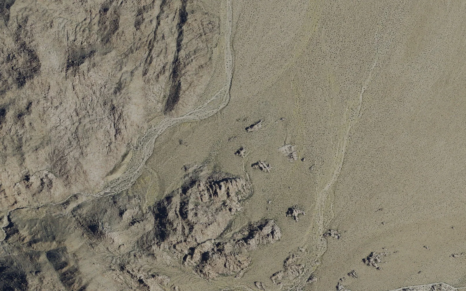 Aerial view centered on Boy Scout Trail Campsite 4 camp area