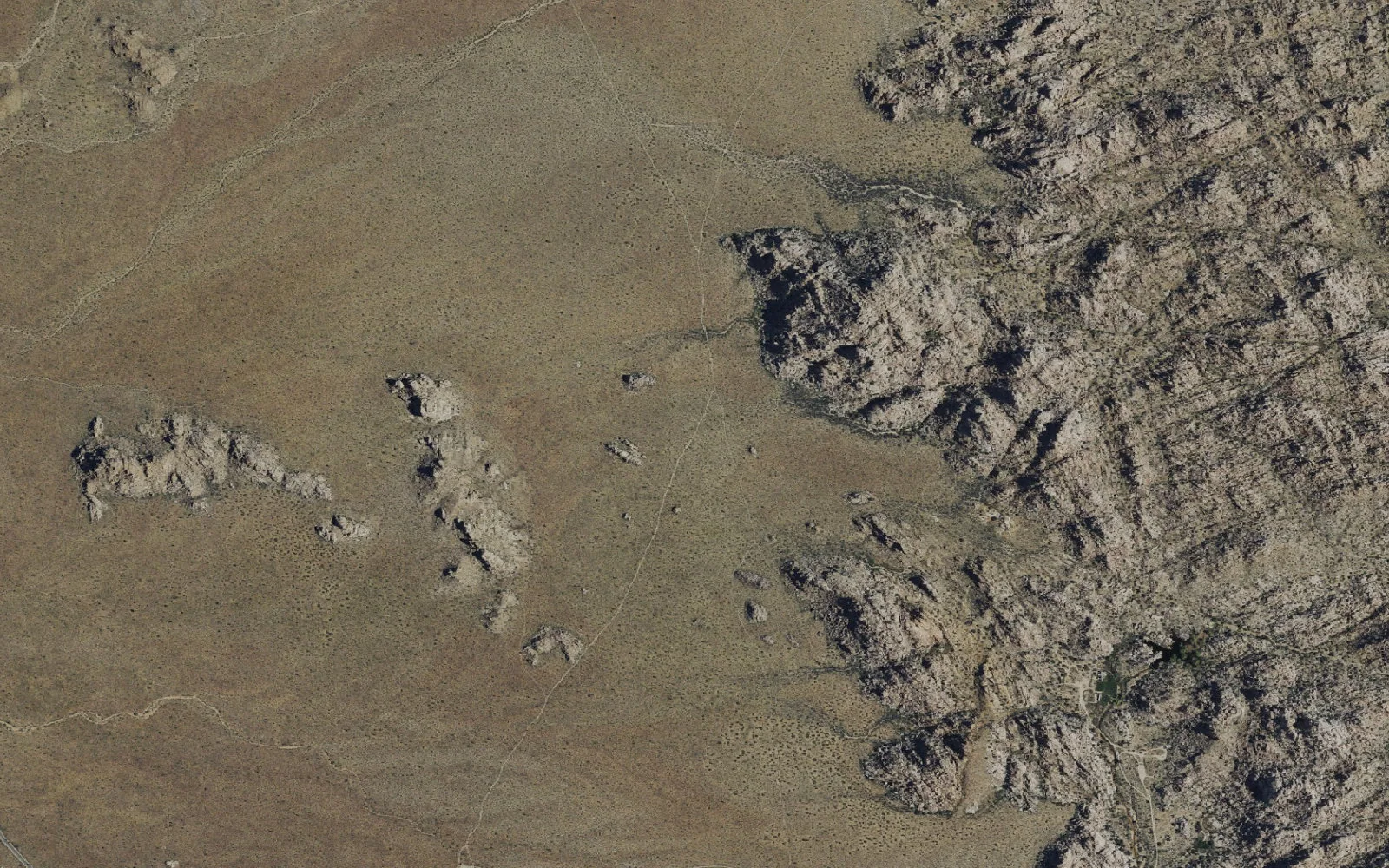 Aerial view centered on Campsite 17 (Q) camp area