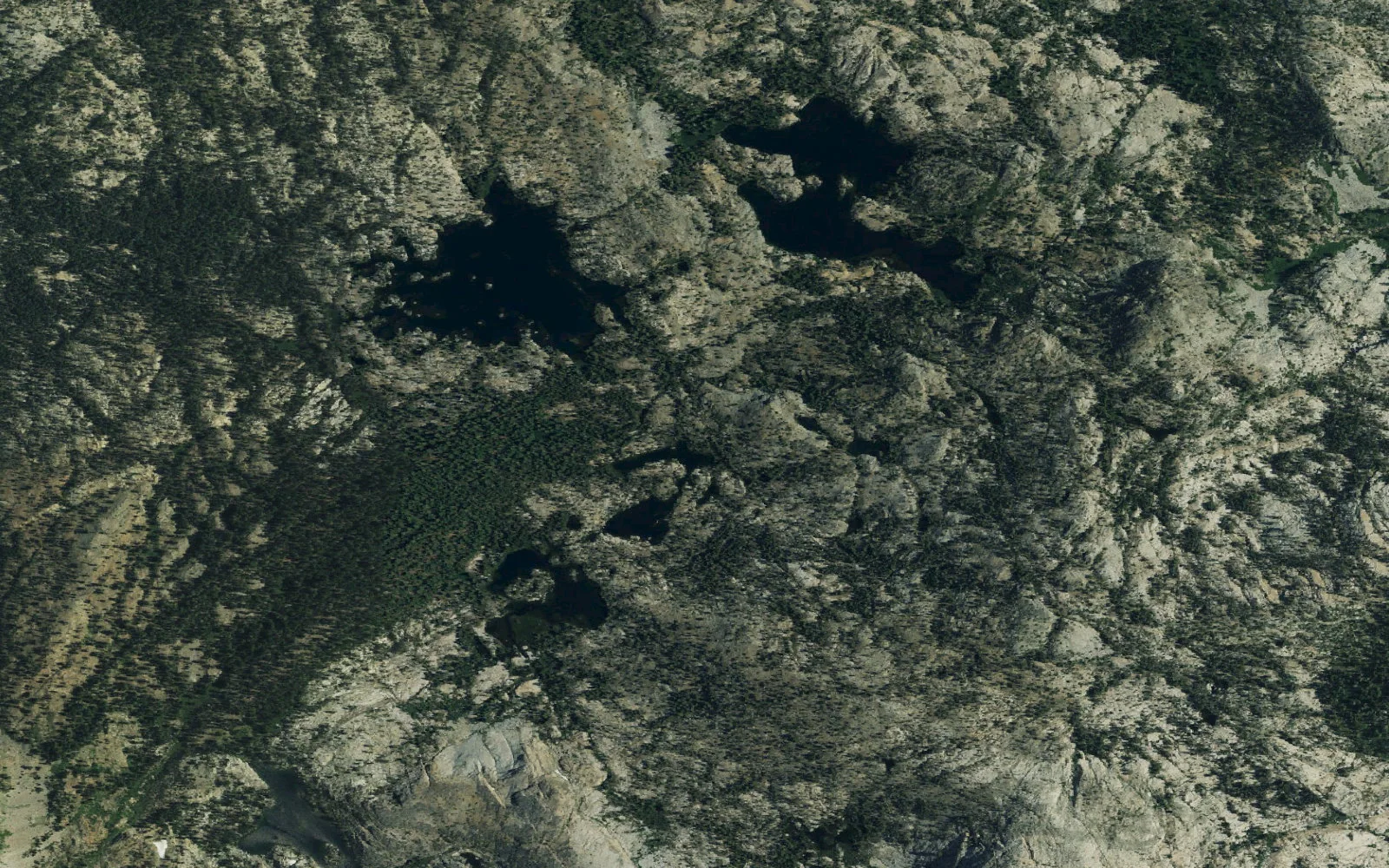 Aerial view centered on Lower Velmas camp area
