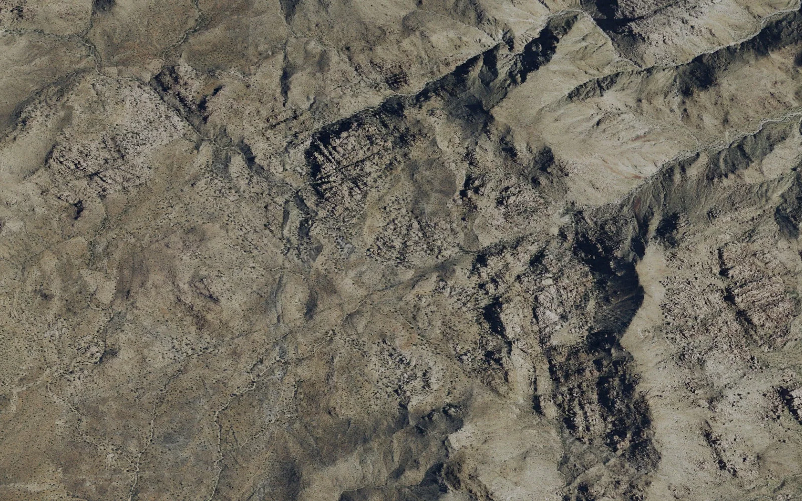 Aerial view centered on Pine City Zone camp area