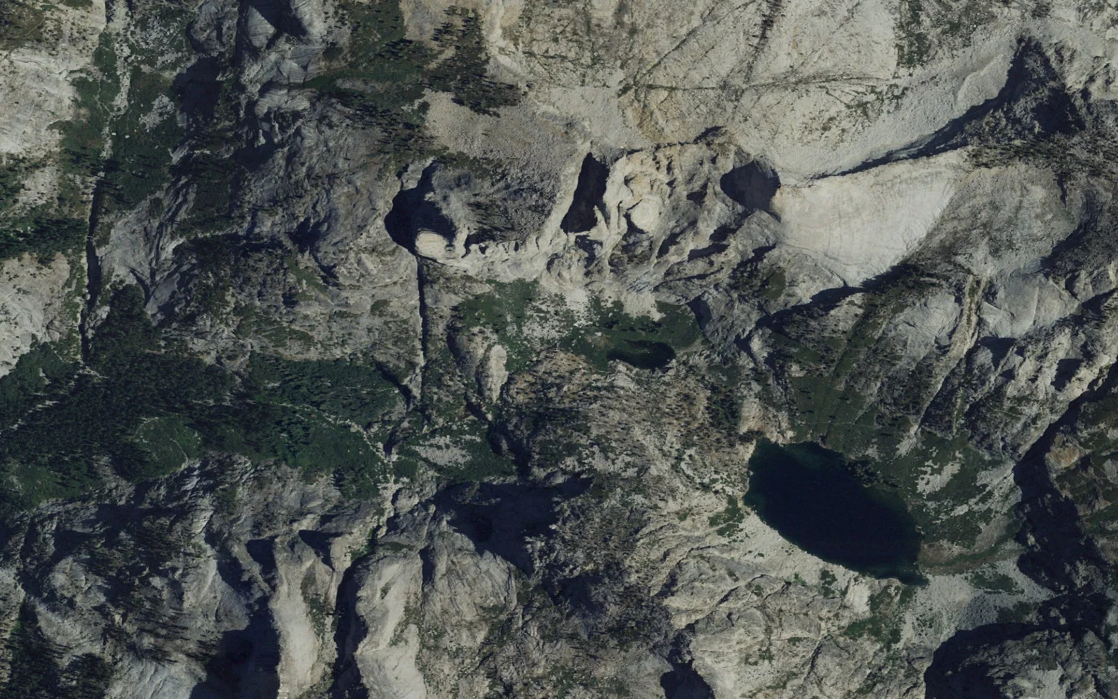 Aerial view centered on Valhalla camp area