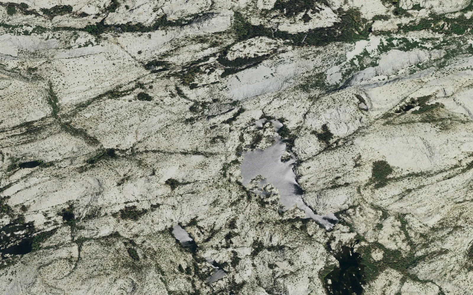 Aerial view centered on Bartlett Creek camp area