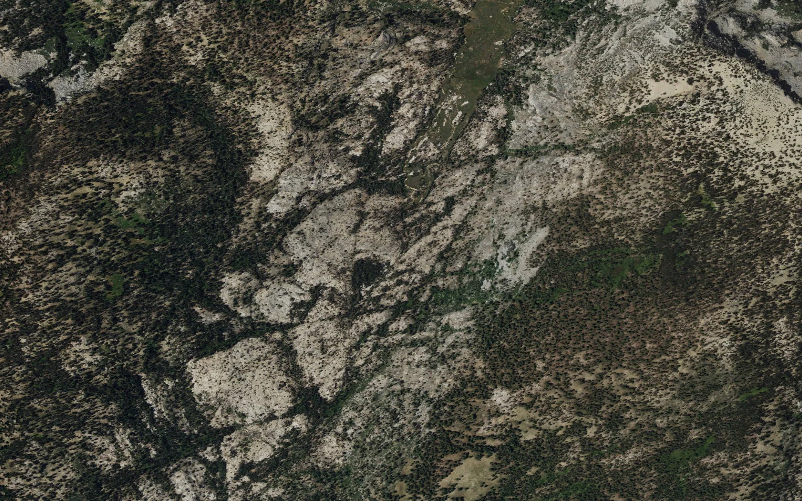 Aerial view centered on Rodgers Basin camp area