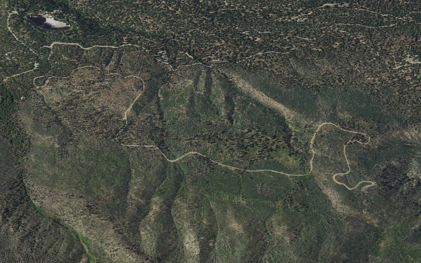 Aerial view centered on Jackstraw Camp