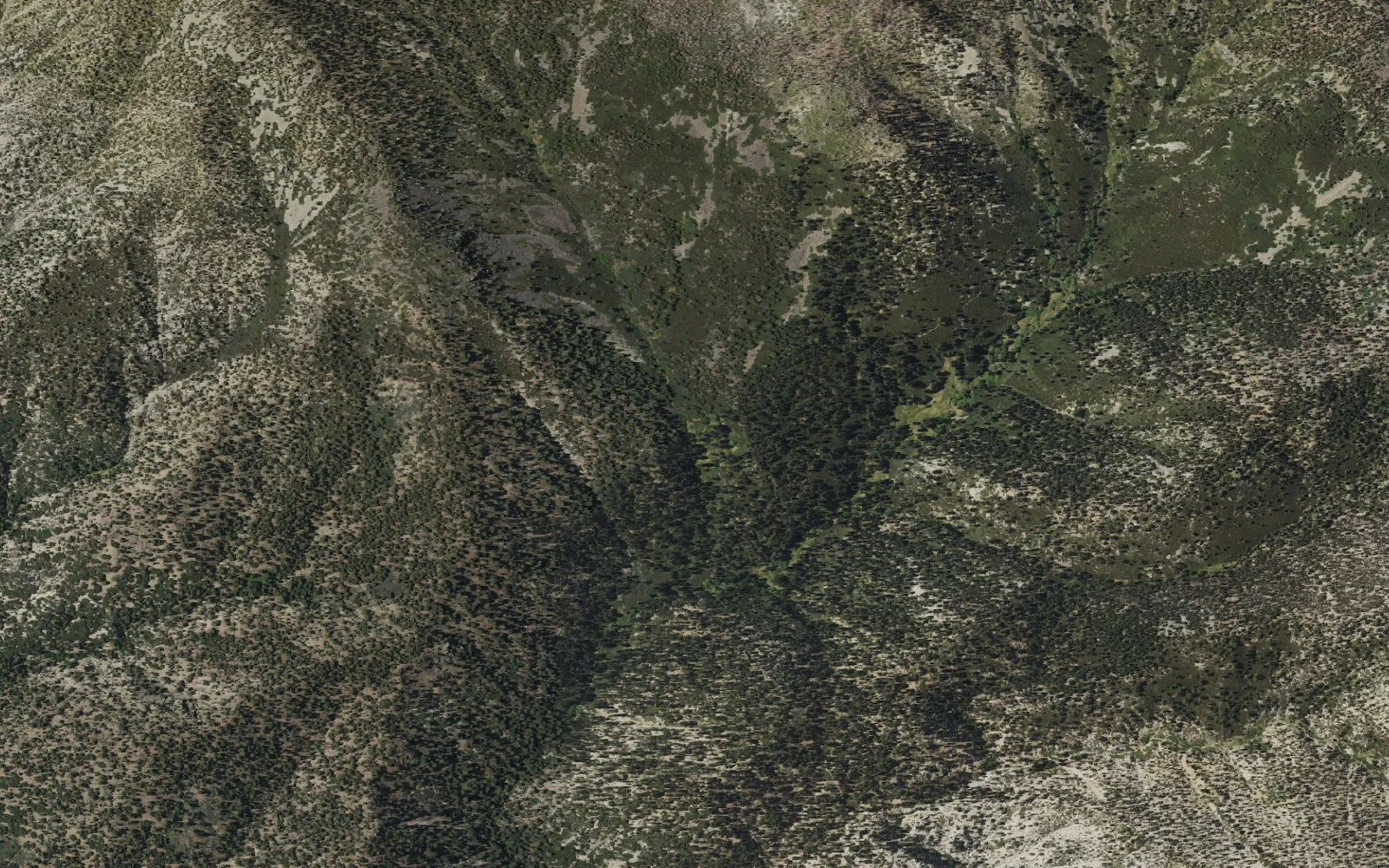 Aerial view centered on Saxton Camp