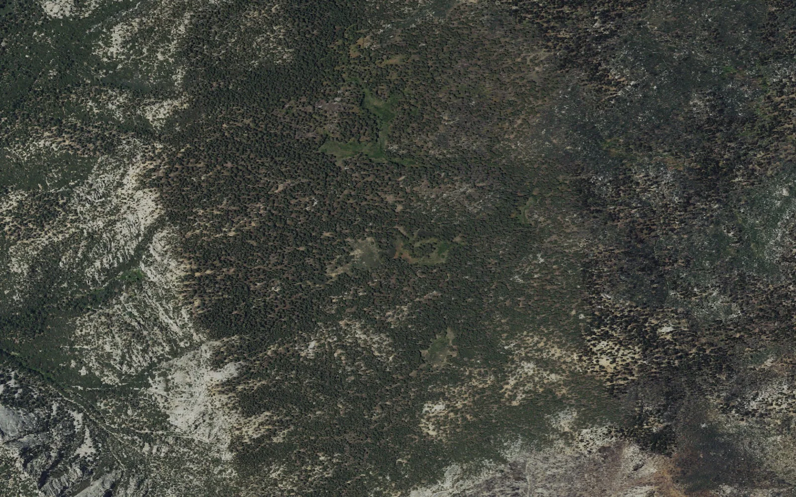 Aerial view centered on Tahquitz Zone camp area