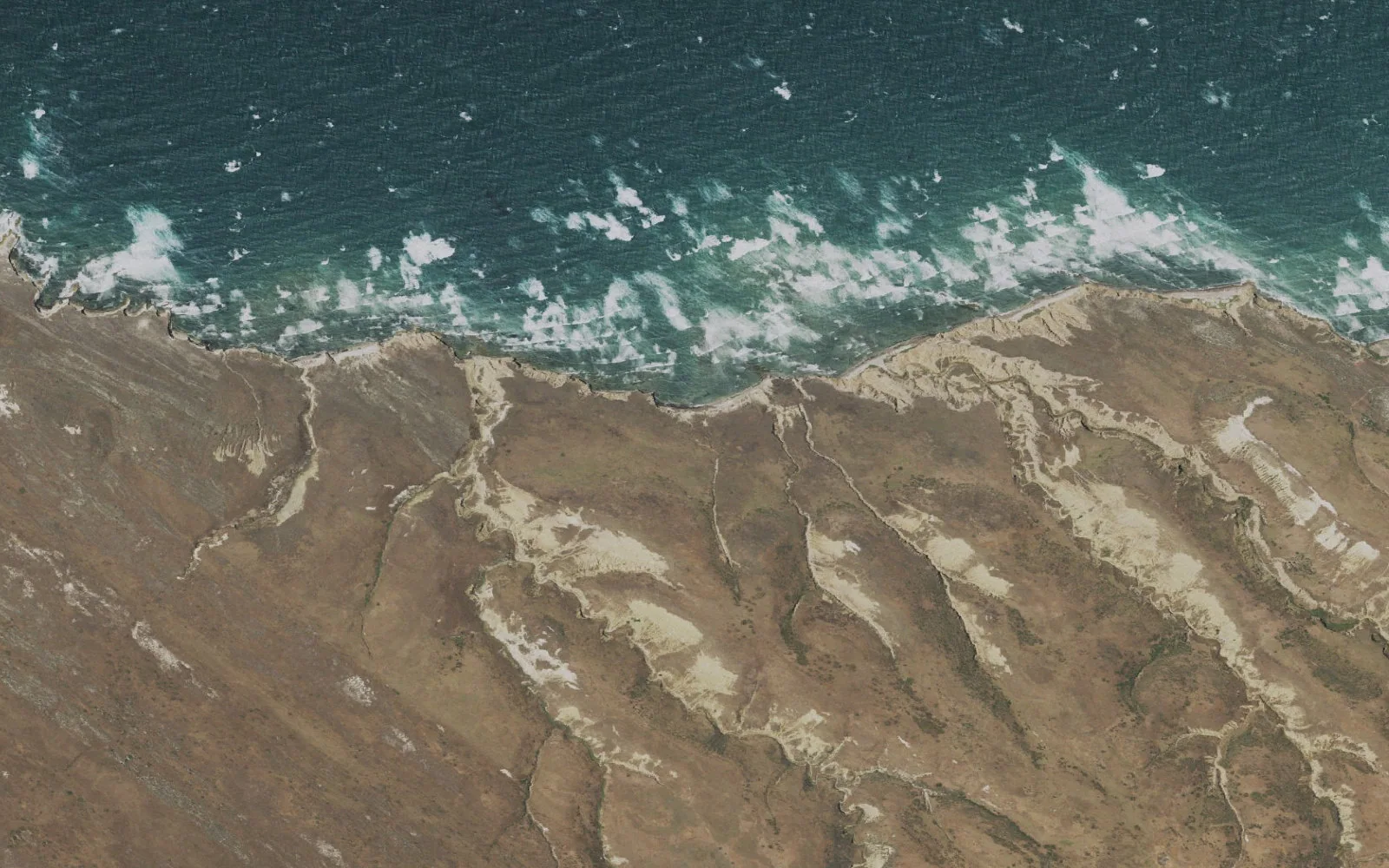 Aerial view centered on Santa Rosa Northwest Beach Camping Zone camp area
