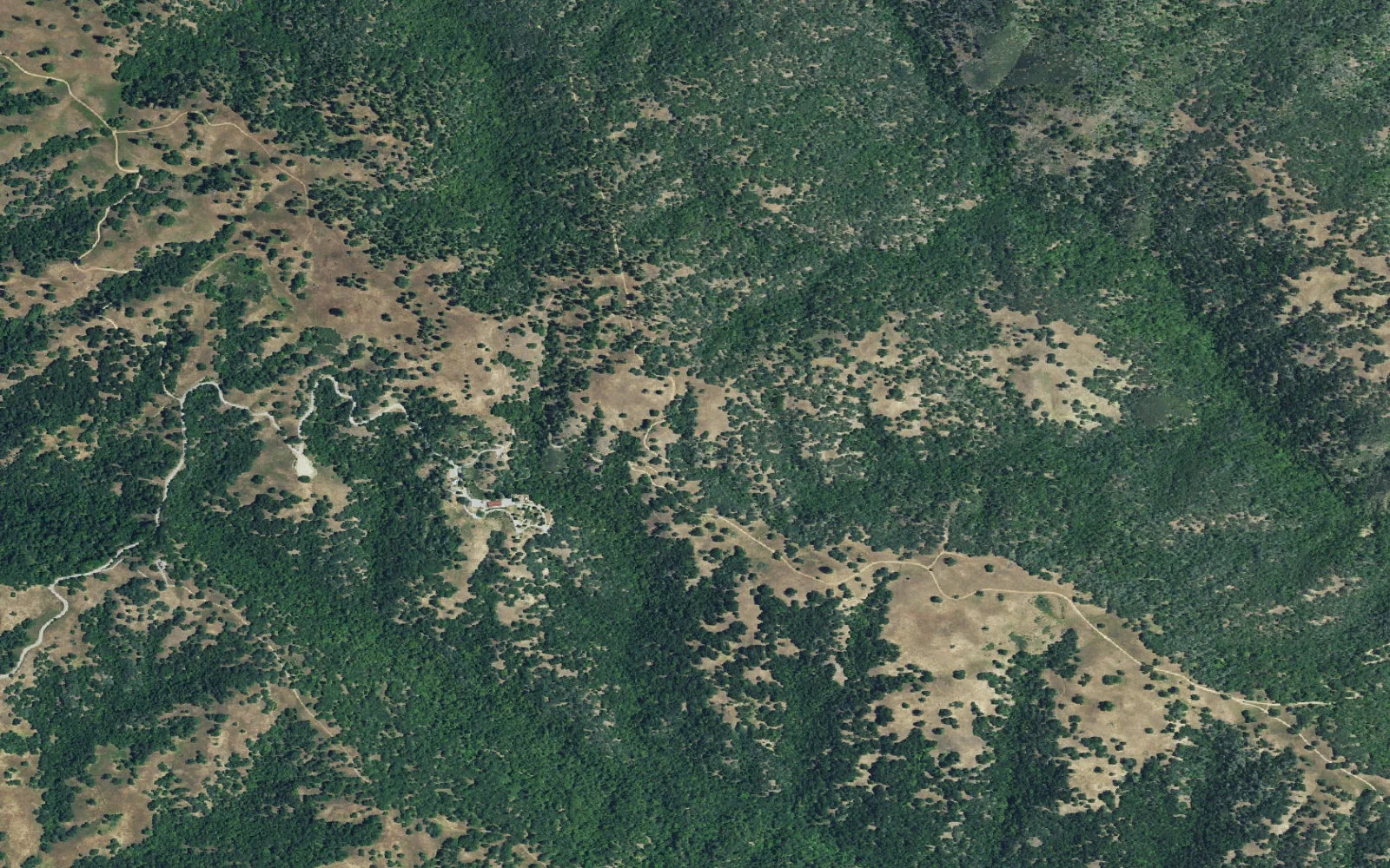 Aerial view centered on Sierra View camp area