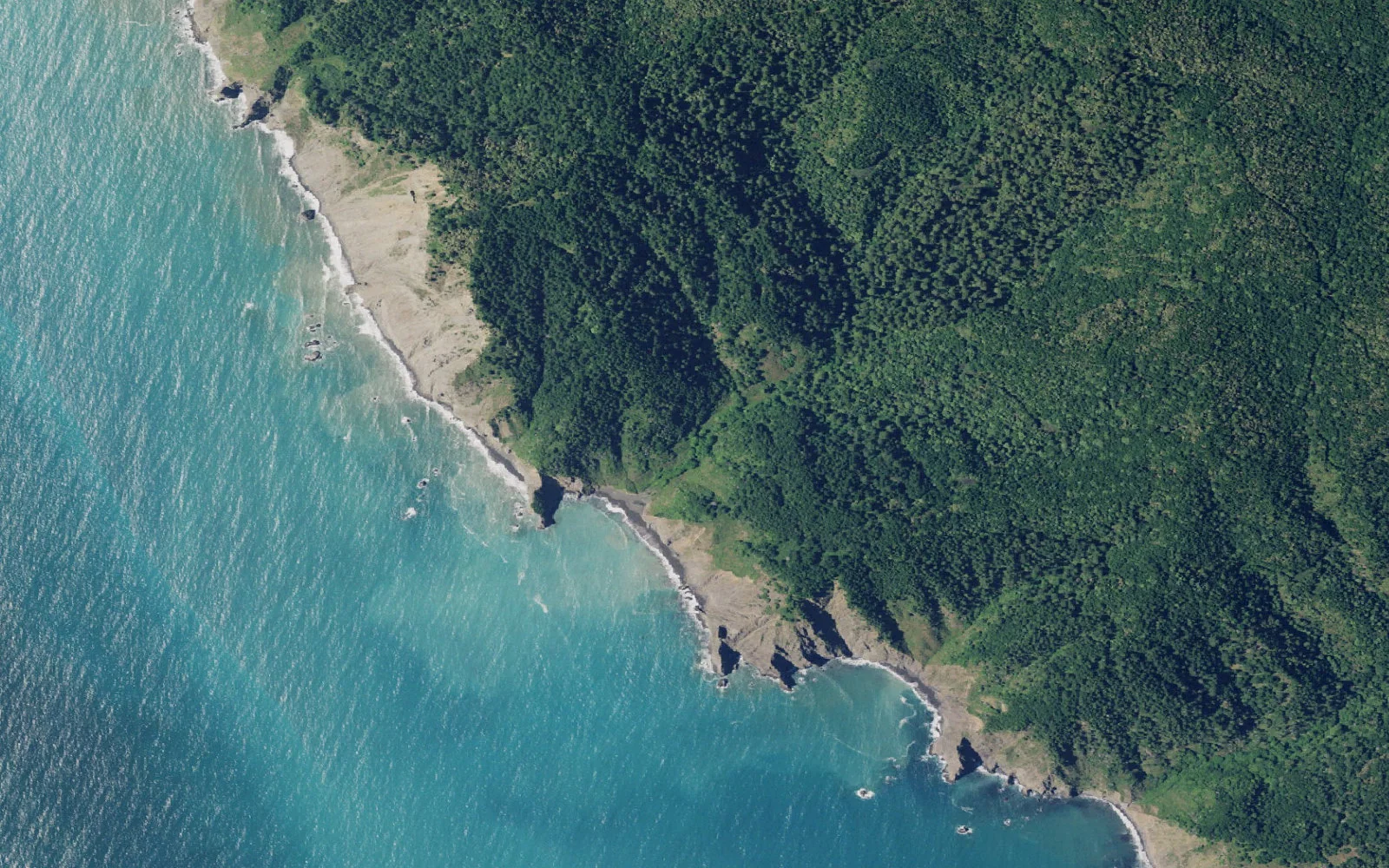 Aerial view centered on Little Jackass Camp
