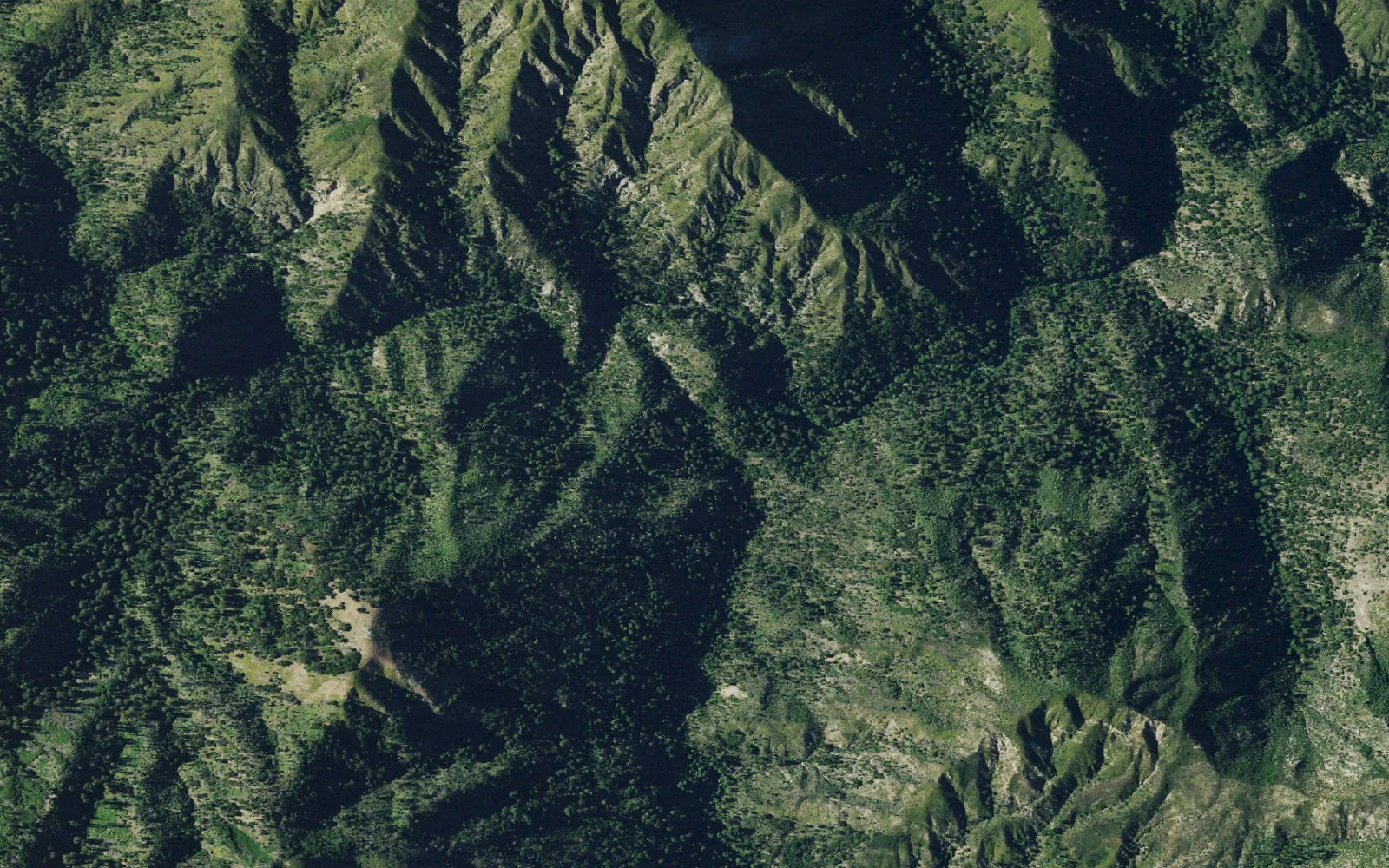 Aerial view centered on Barlow Flat Camp