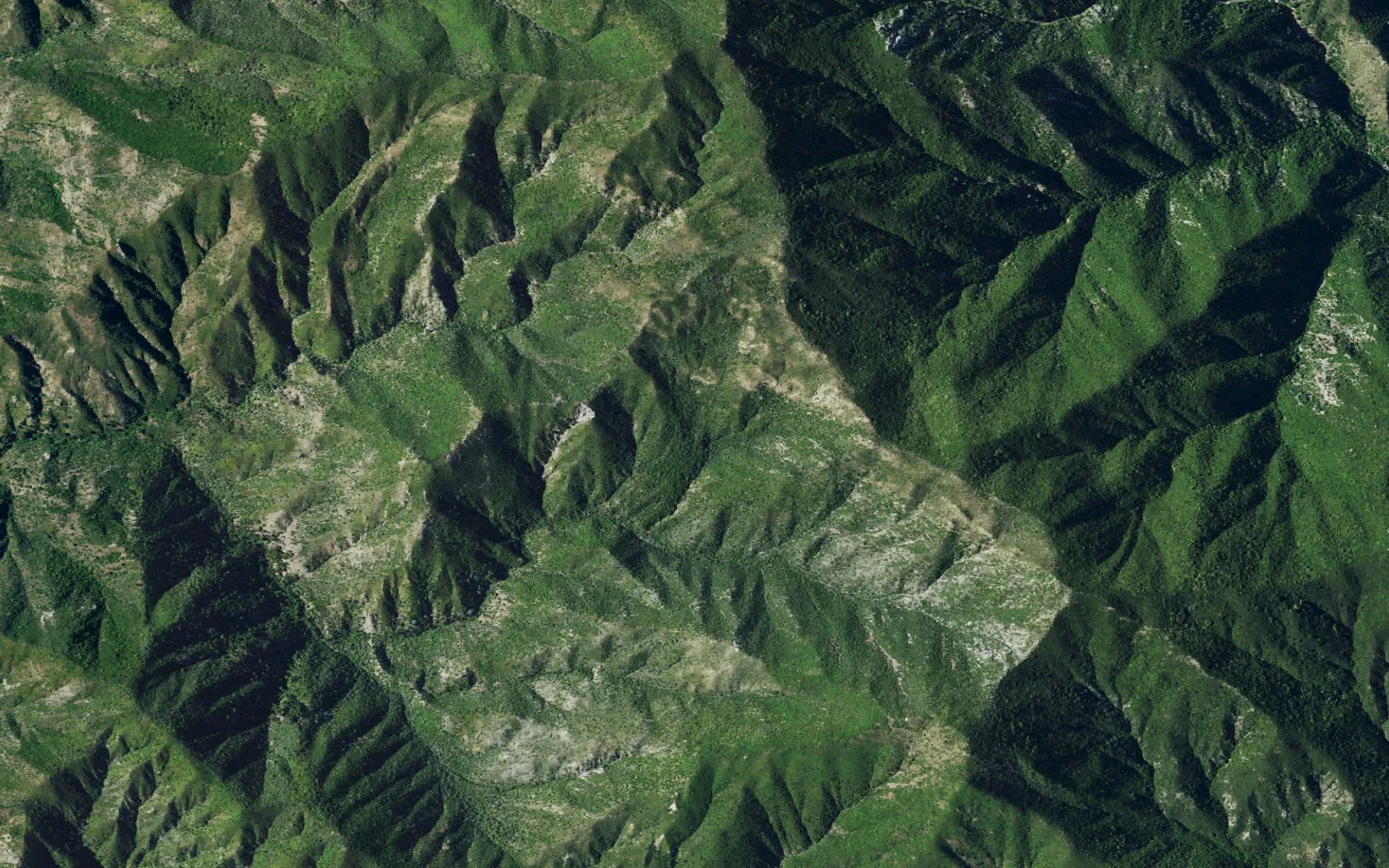Aerial view centered on Black Cone Camp