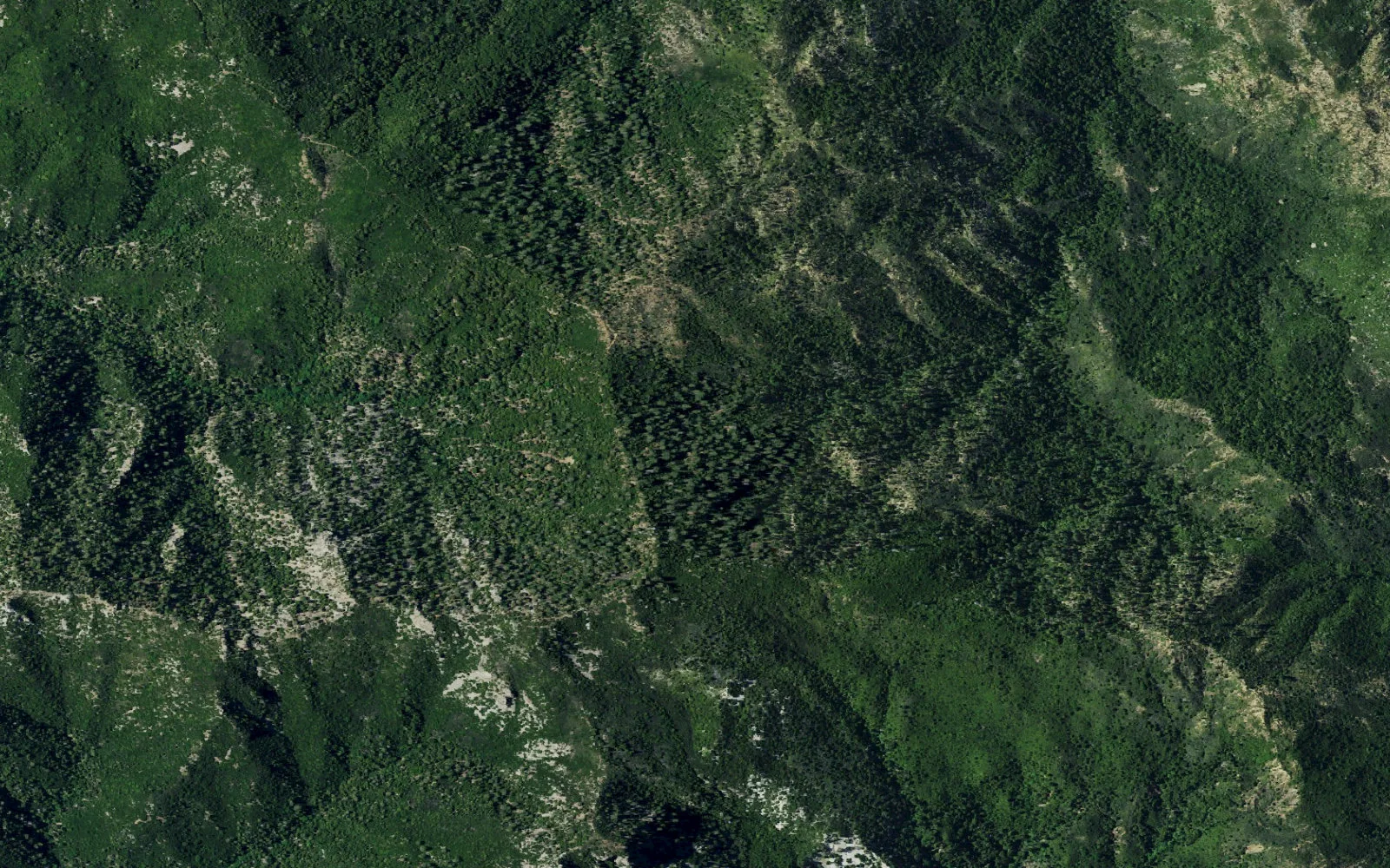 Aerial view centered on Cook Spring Camp