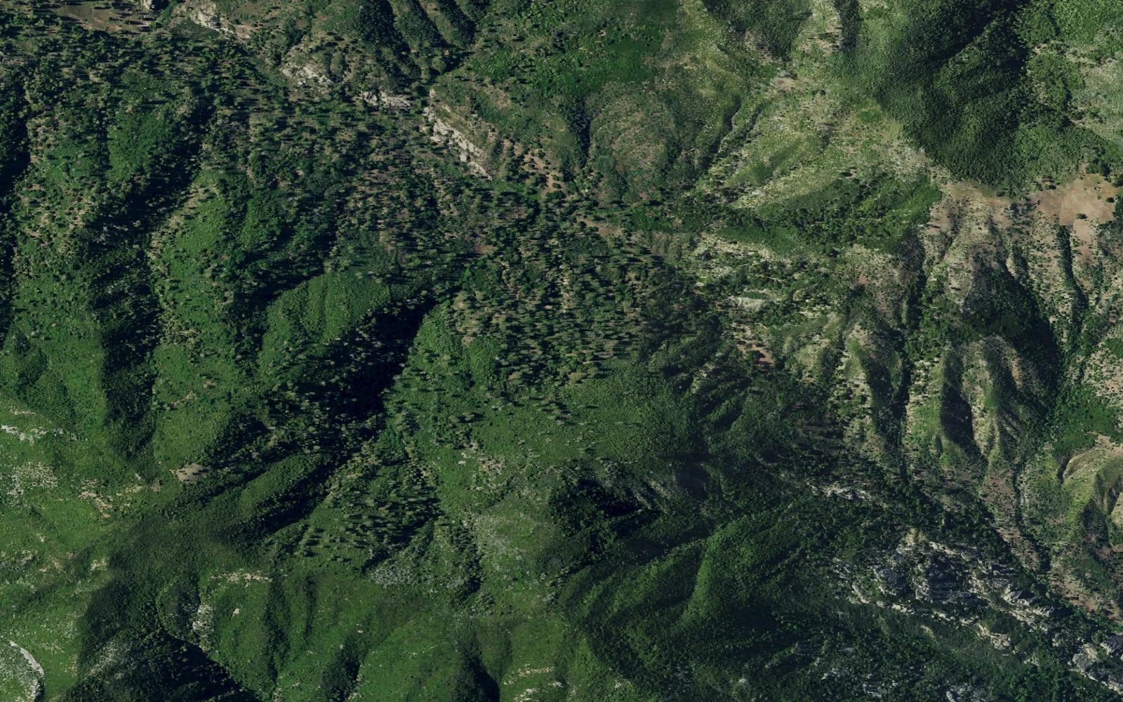 Aerial view centered on Divide Camp