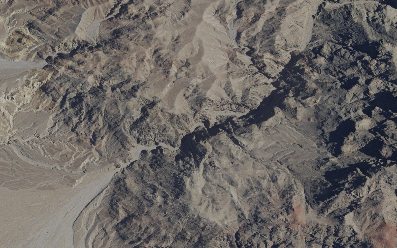 Aerial view centered on Fall Canyon Lower Backcountry Zone camp area