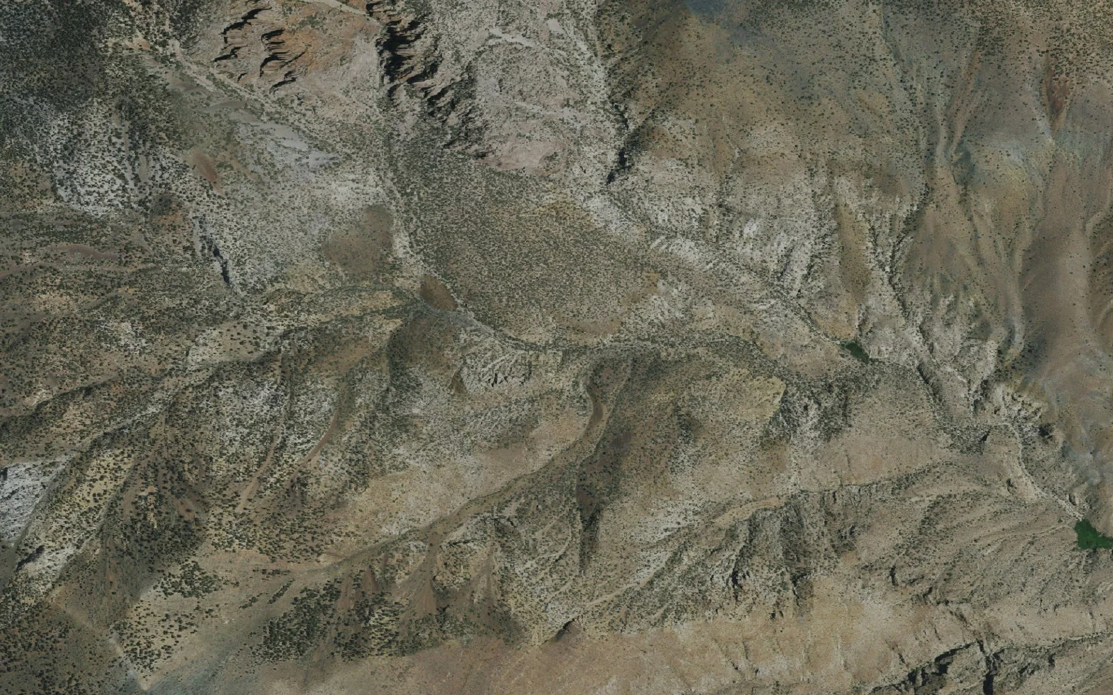 Aerial view centered on Hungry Bill's Ranch Upper Backcountry Zone camp area