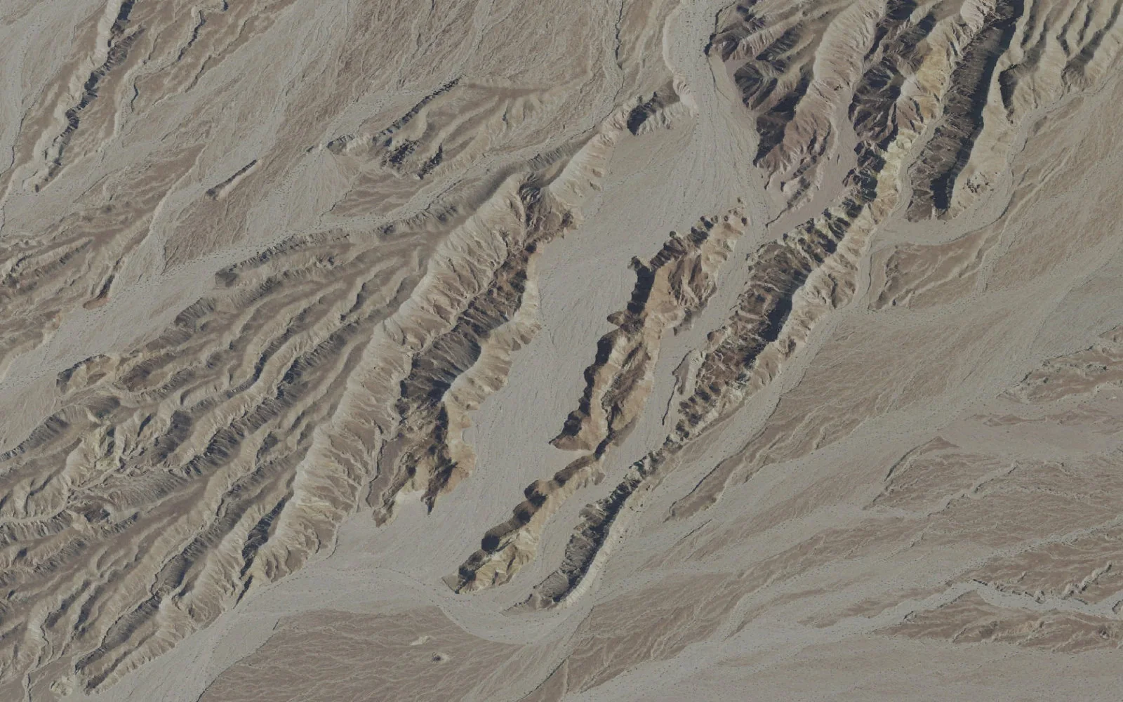 Aerial view centered on Indian Pass Lower Backcountry Zone camp area