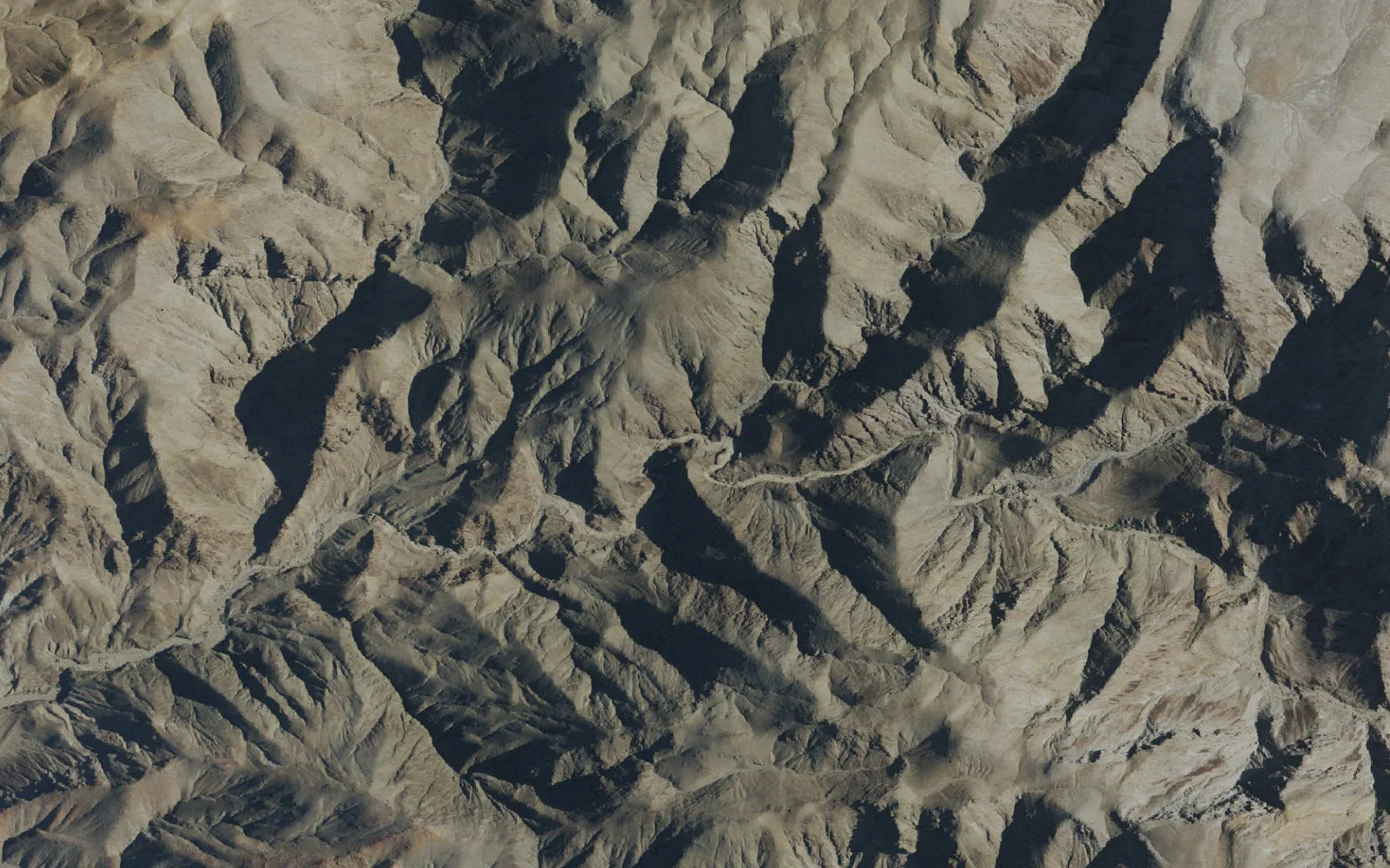Aerial view centered on Indian Pass Upper Backcountry Zone camp area