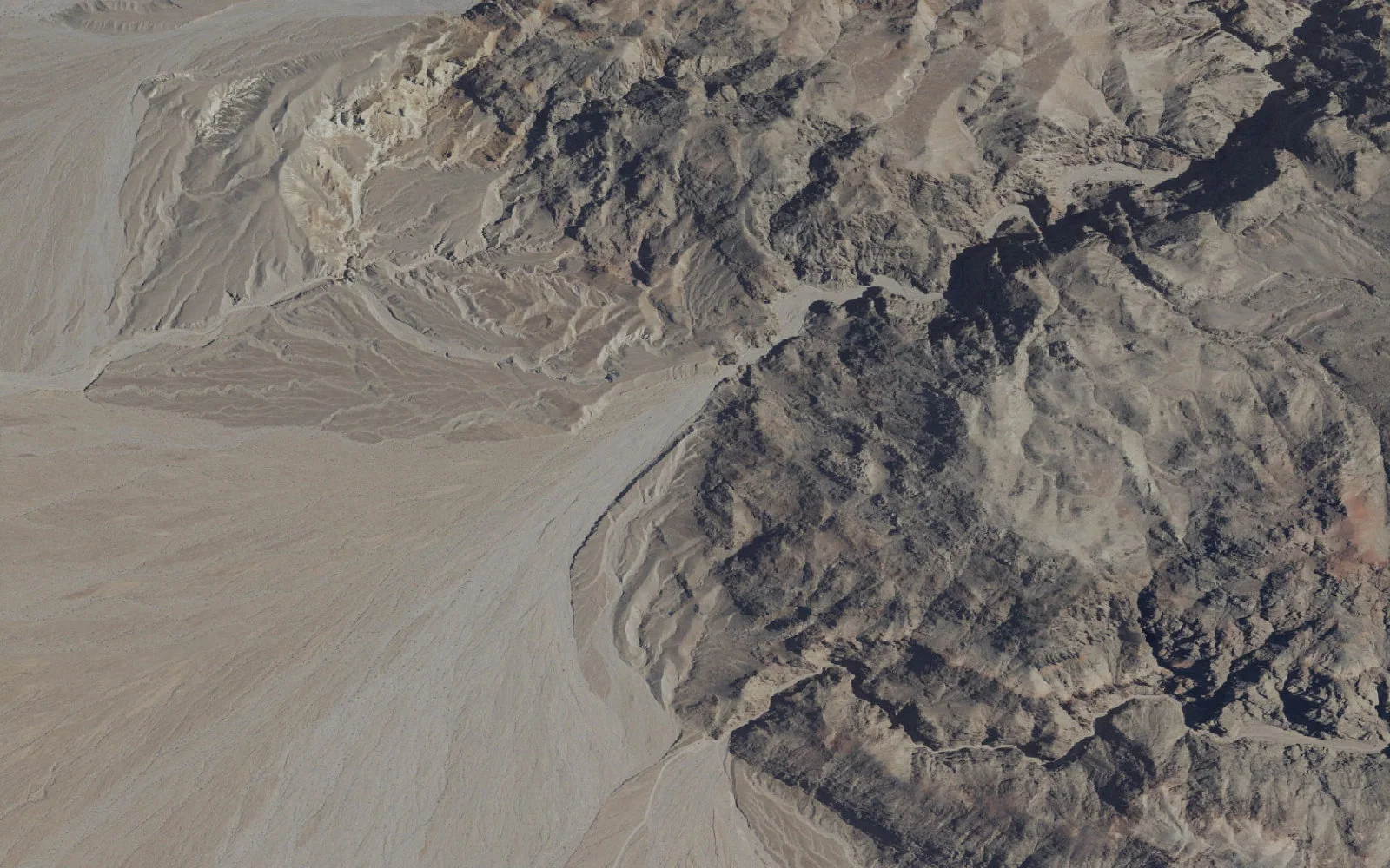 Aerial view centered on Fall Canyon Route Access