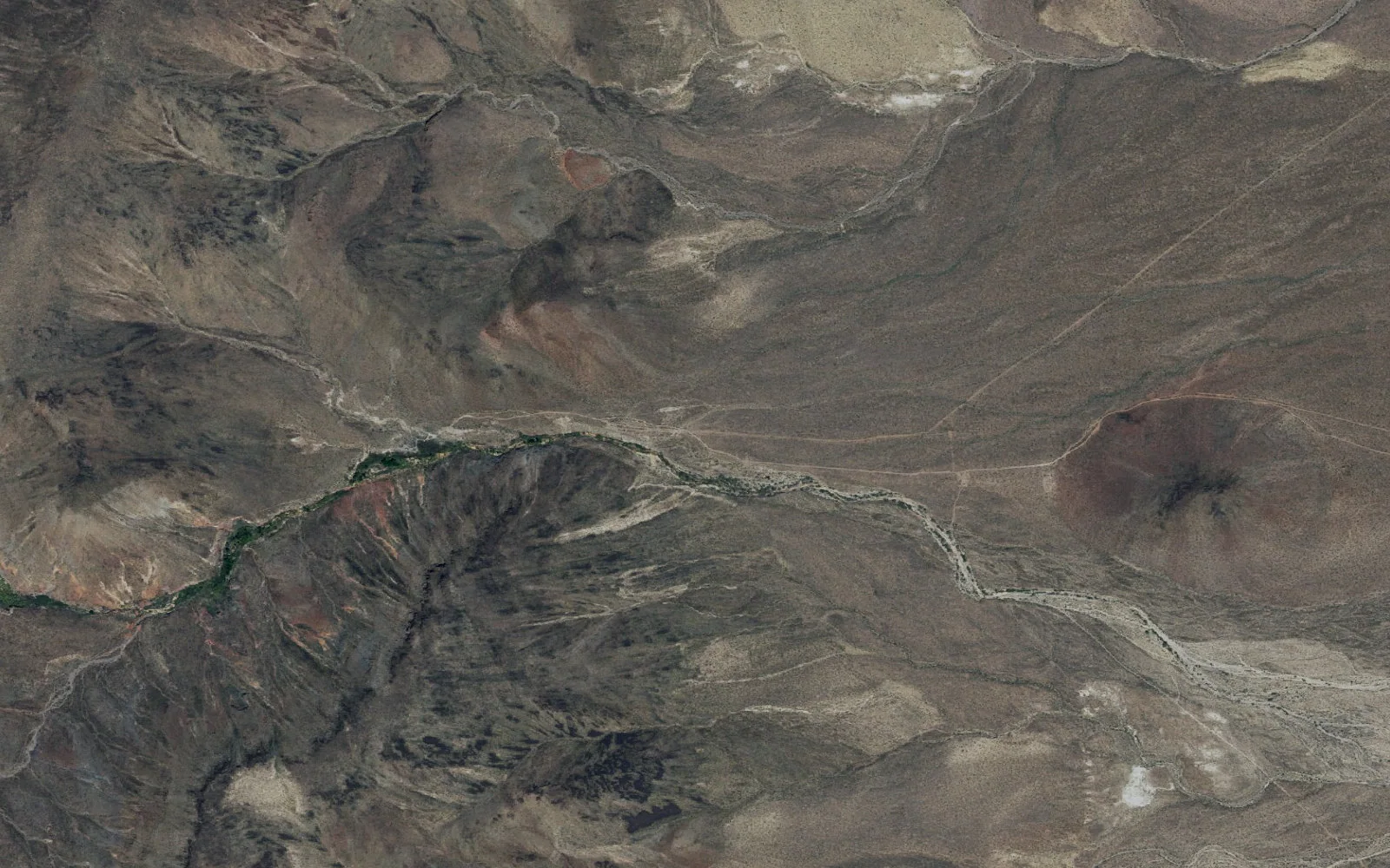 Aerial view centered on Piute Canyon East Trailhead