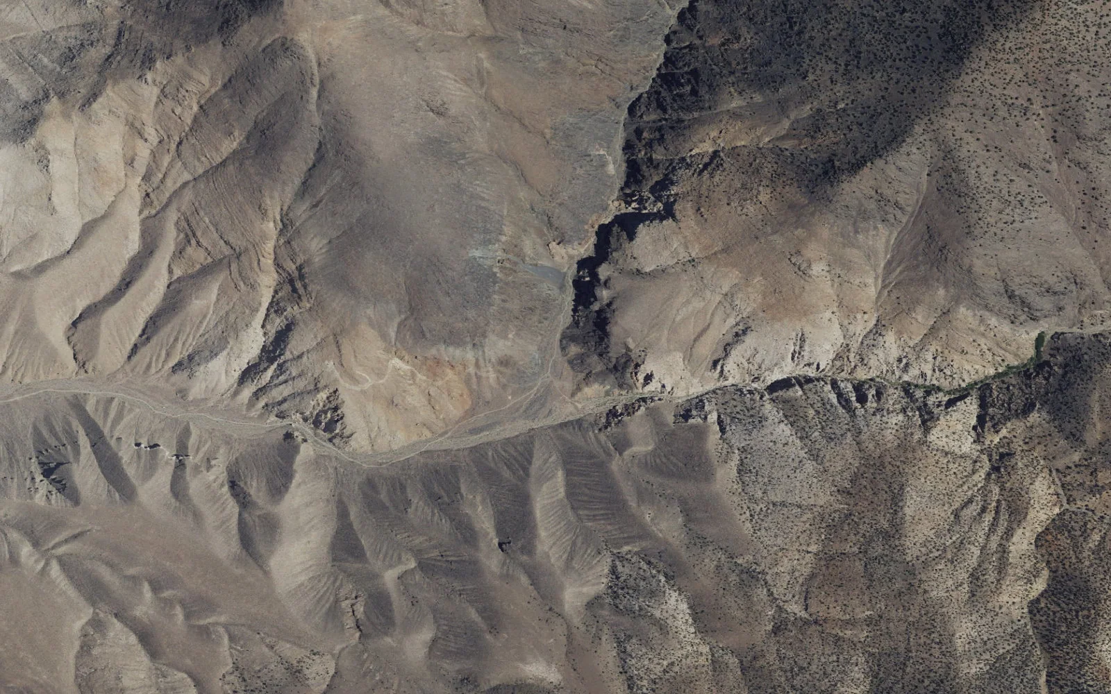 Aerial view centered on Black Canyon Trailhead