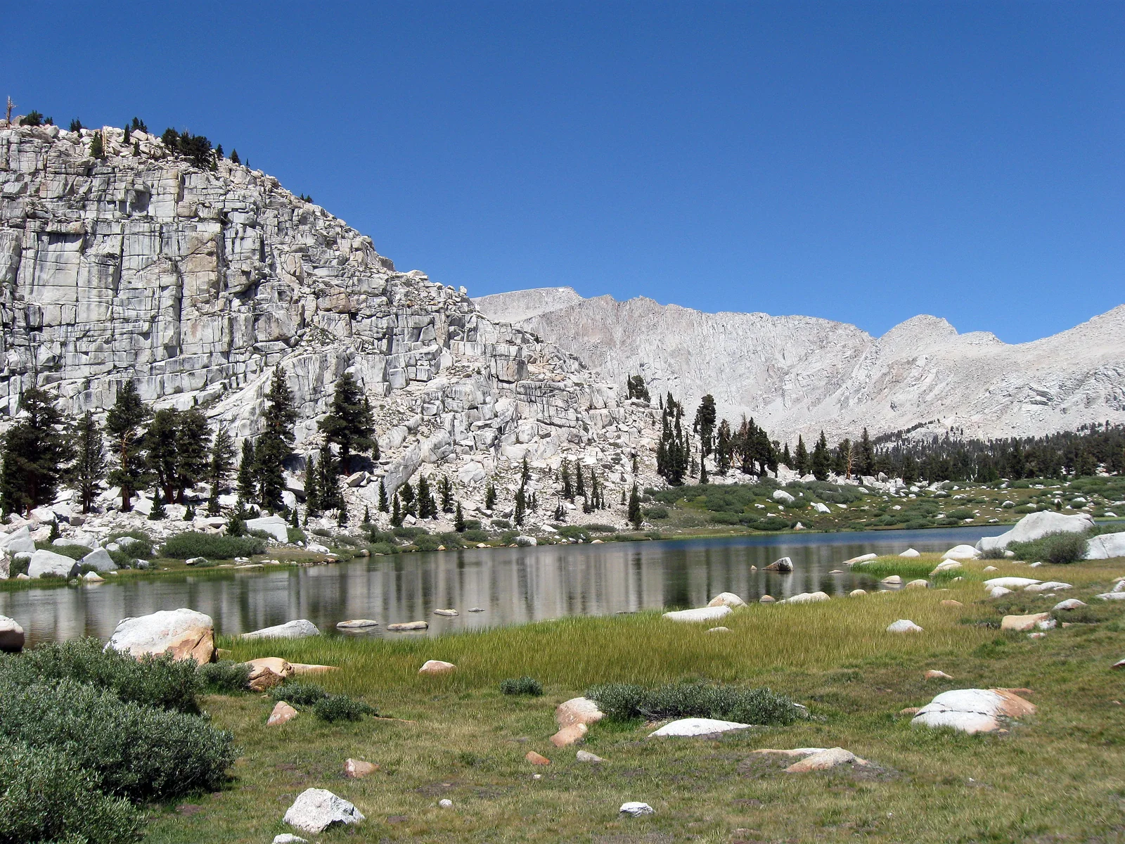 Cottonwood Lake Number Two and surrounding granite