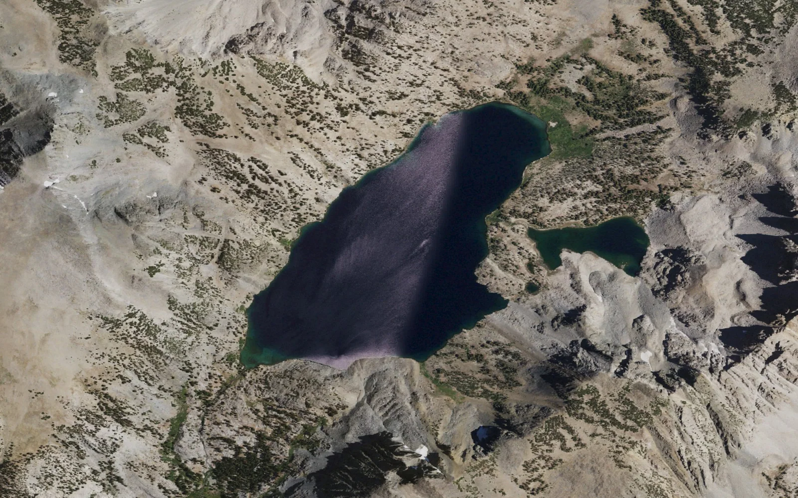 Aerial view centered on Duck Lake