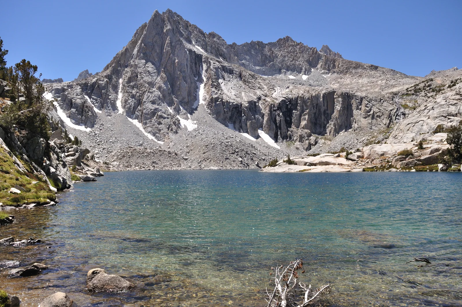 Hungry Packer Lake beneath the Sierra crest