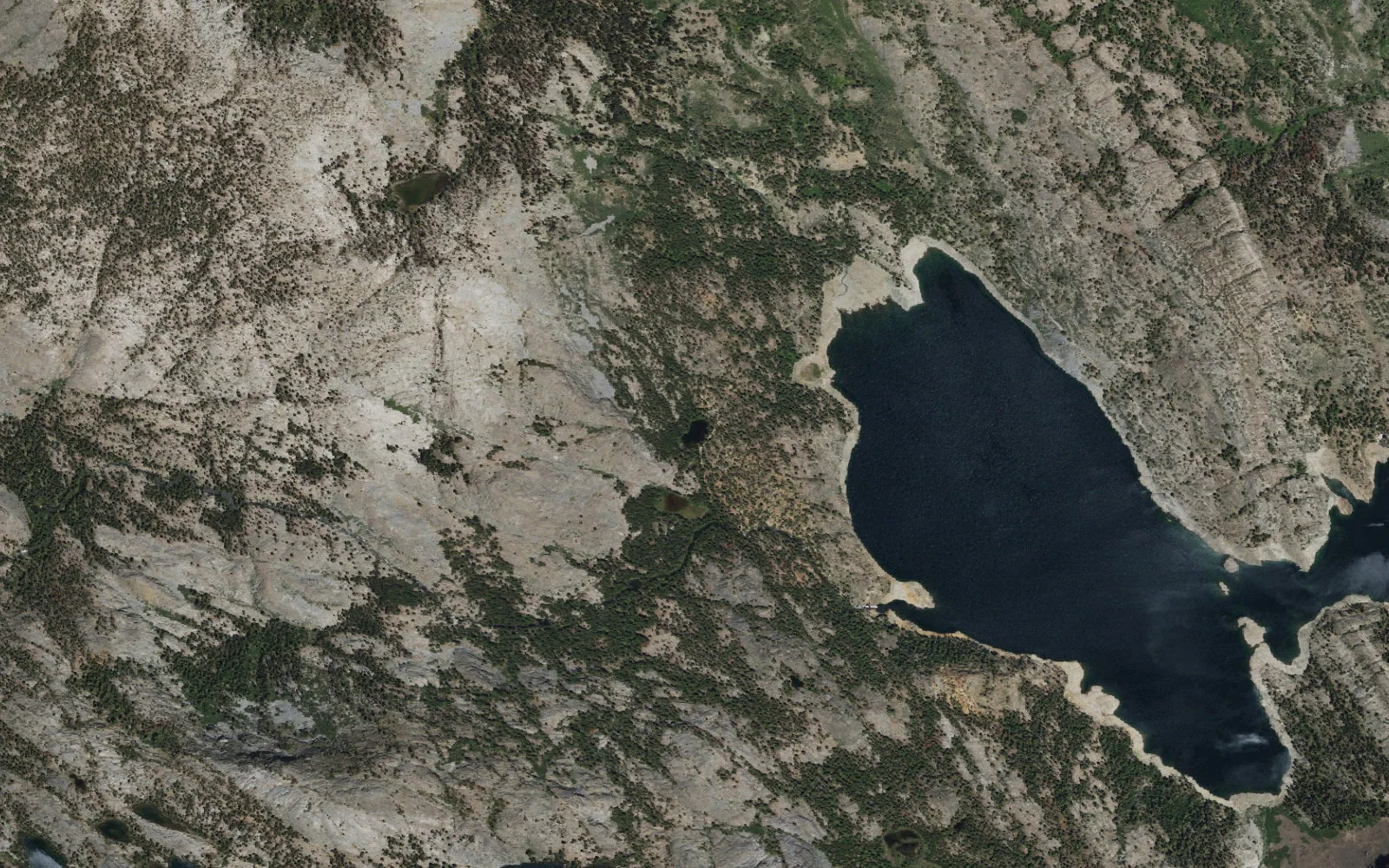 Aerial view centered on Billy Lake
