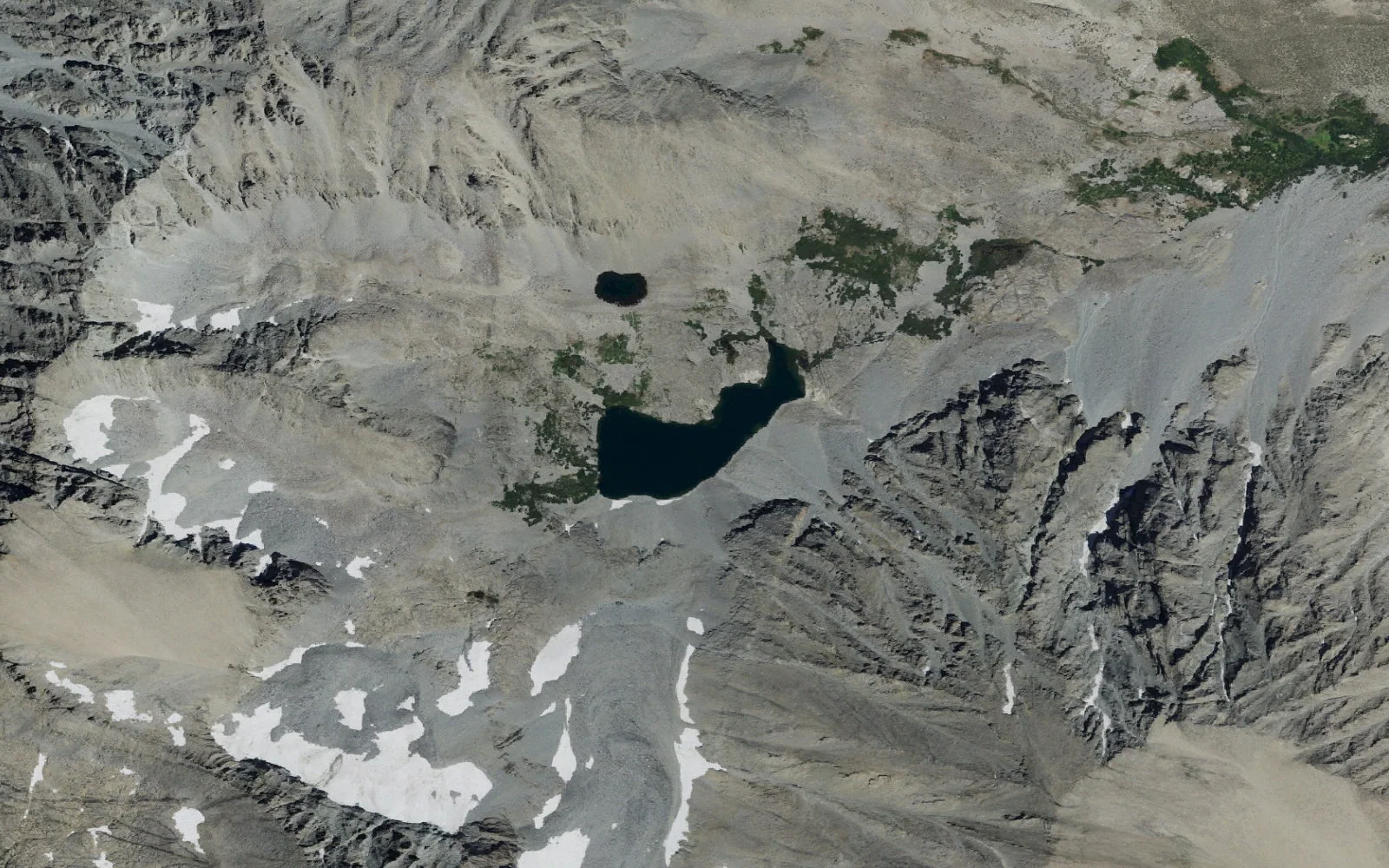 Aerial view centered on Birch Lake