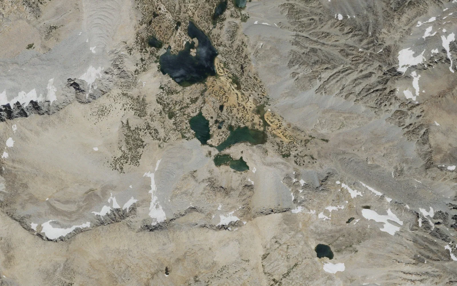 Aerial view centered on Bishop Lake
