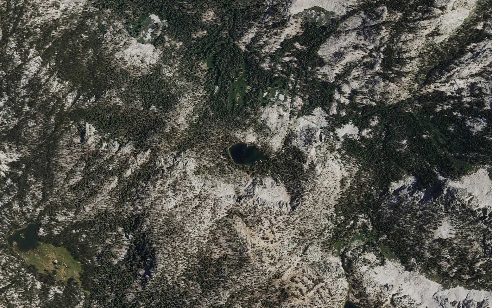 Aerial view centered on Brave Lake