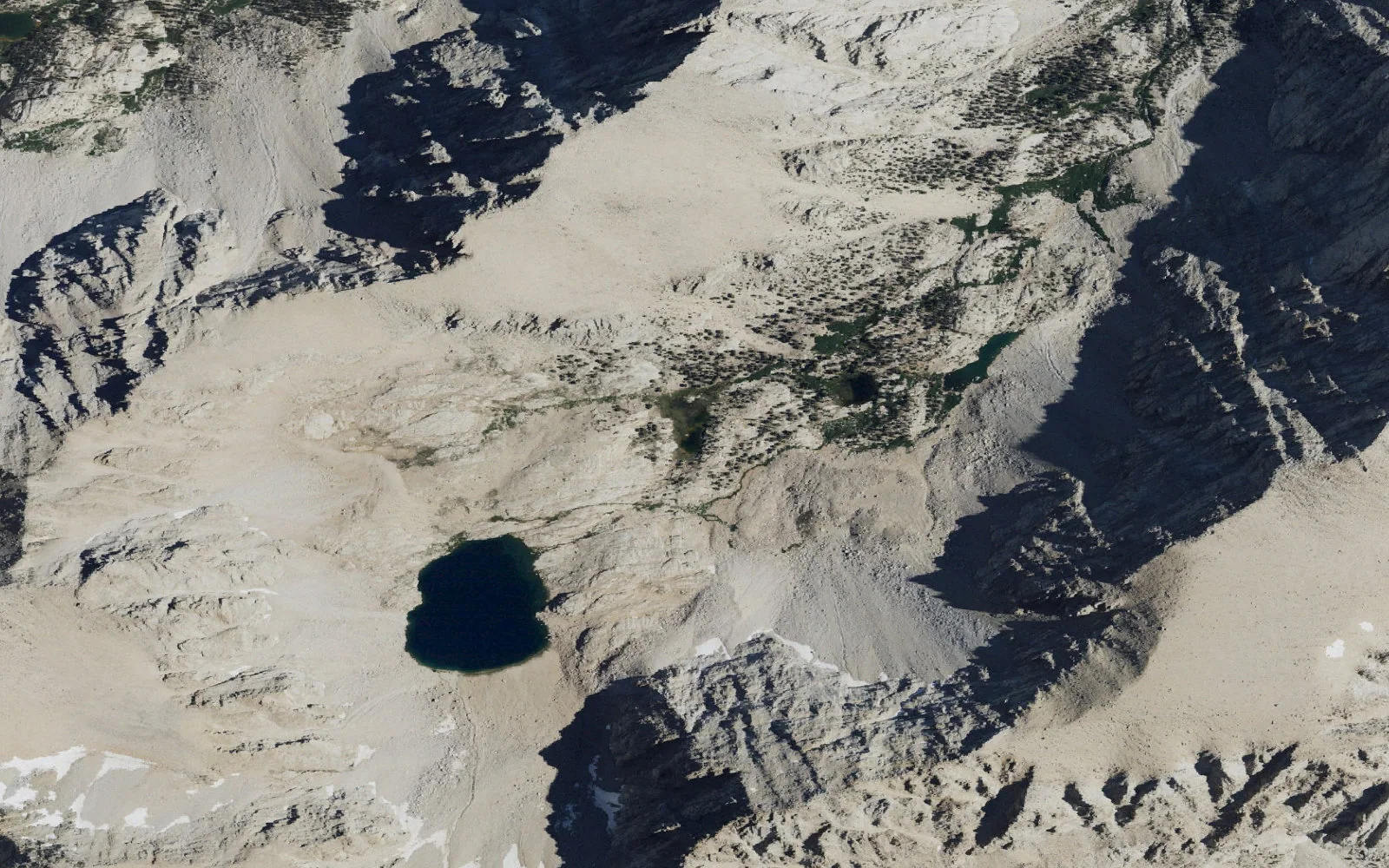 Aerial view centered on Camp Lake
