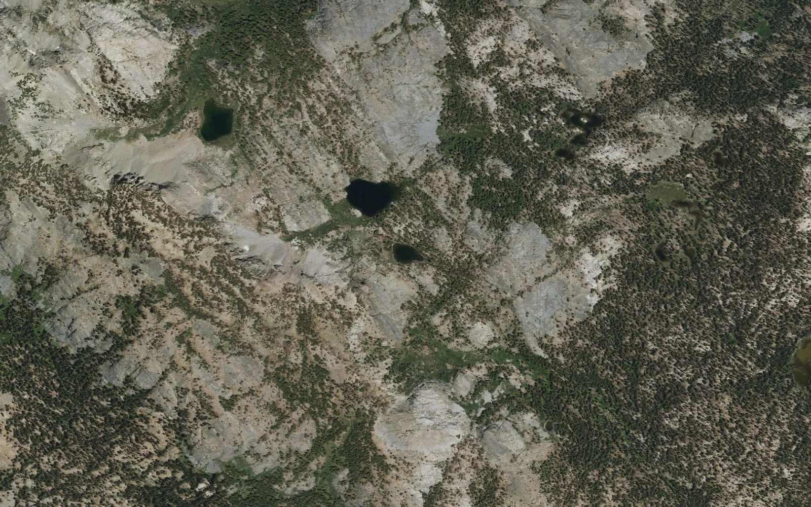 Aerial view centered on Castle Lake