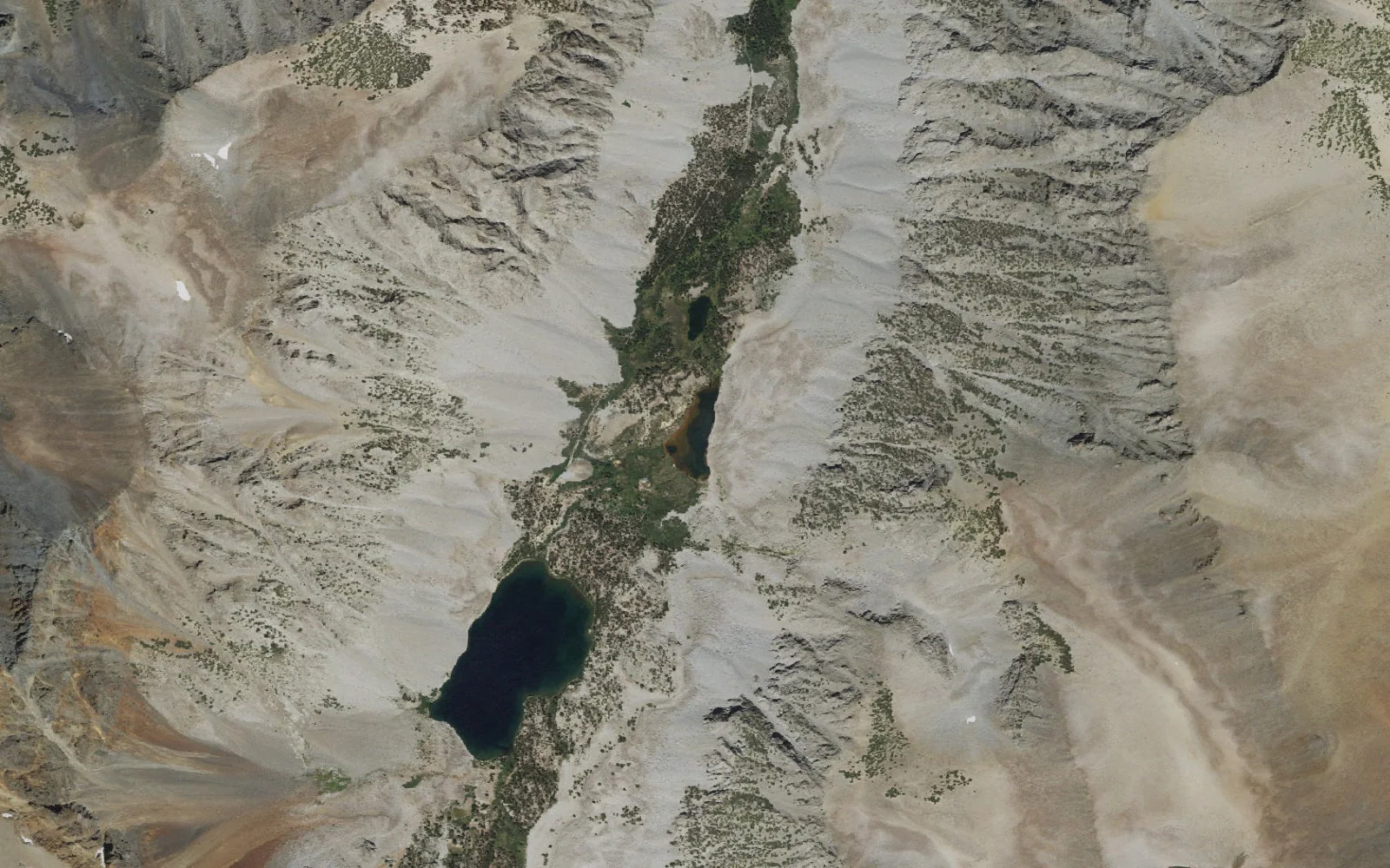 Aerial view centered on Crystal Lake