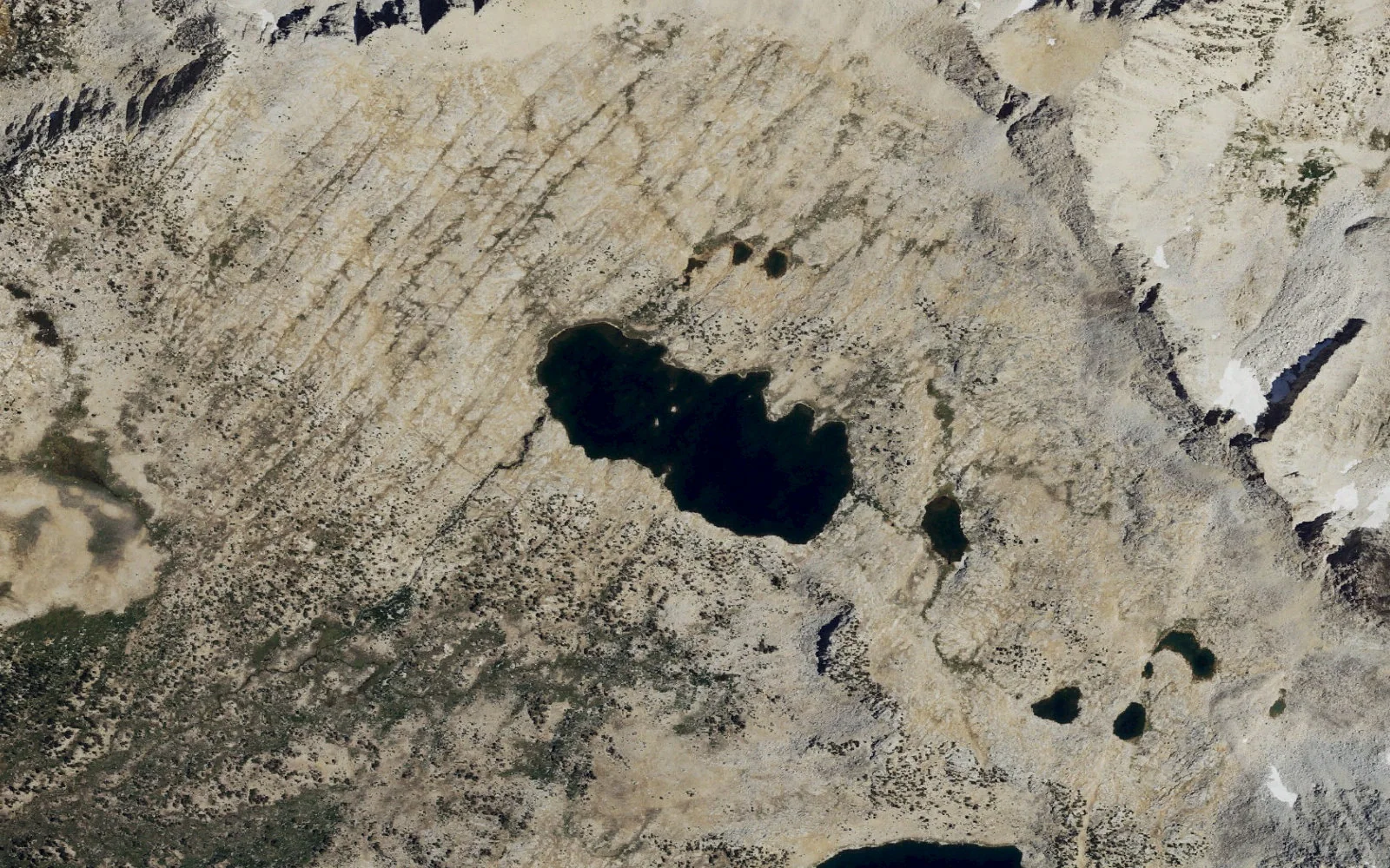Aerial view centered on French Lake
