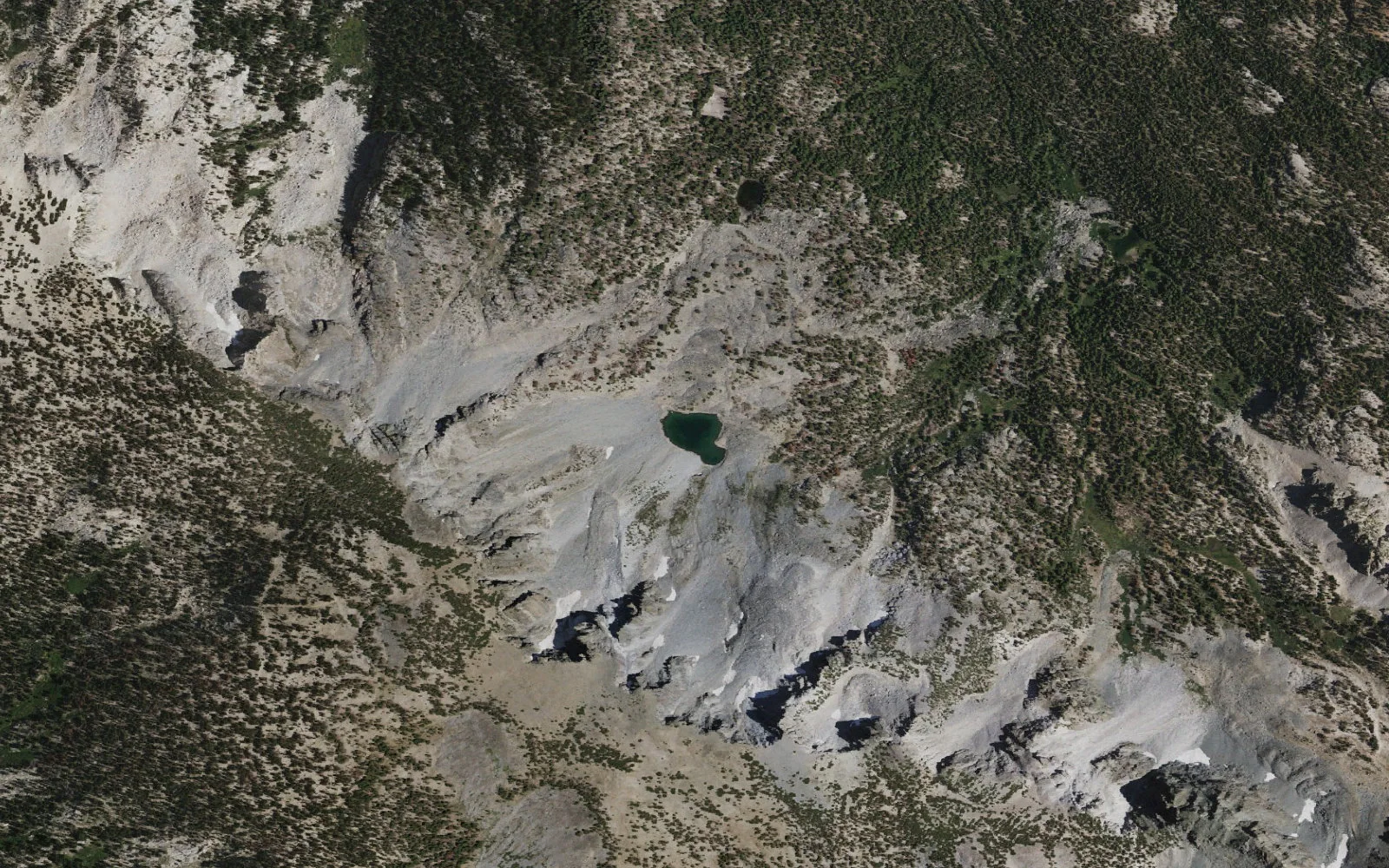 Aerial view centered on Hammil Lake
